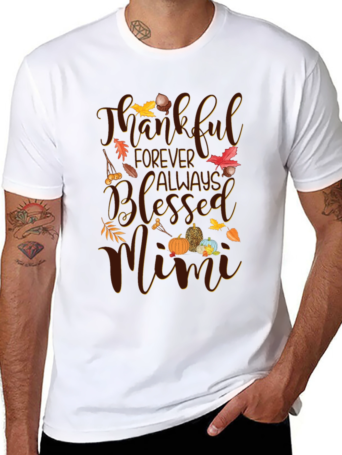 Thankful Mimi Fall Graphic T-Shirt