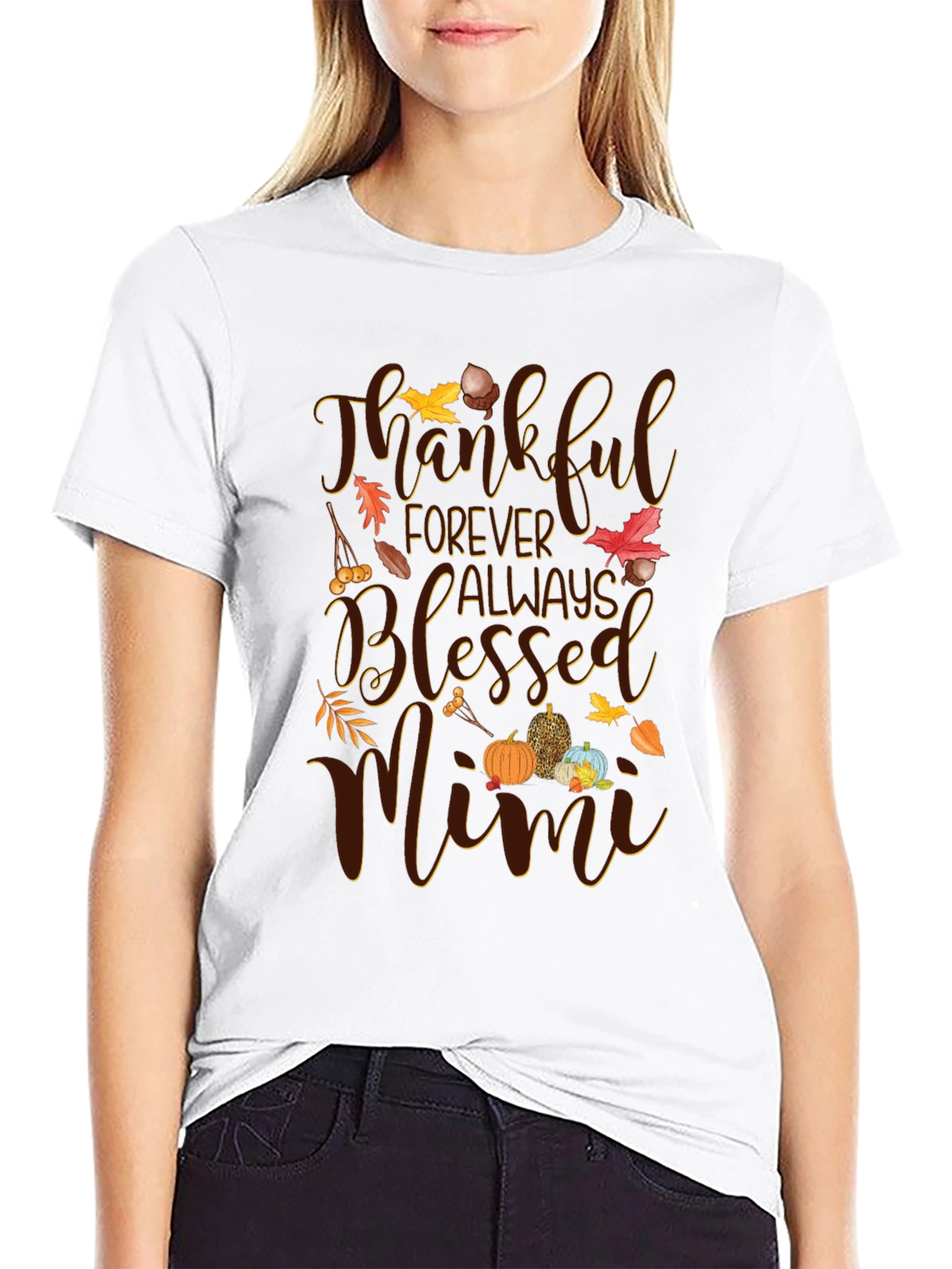 Thankful Mimi Fall Graphic T-Shirt