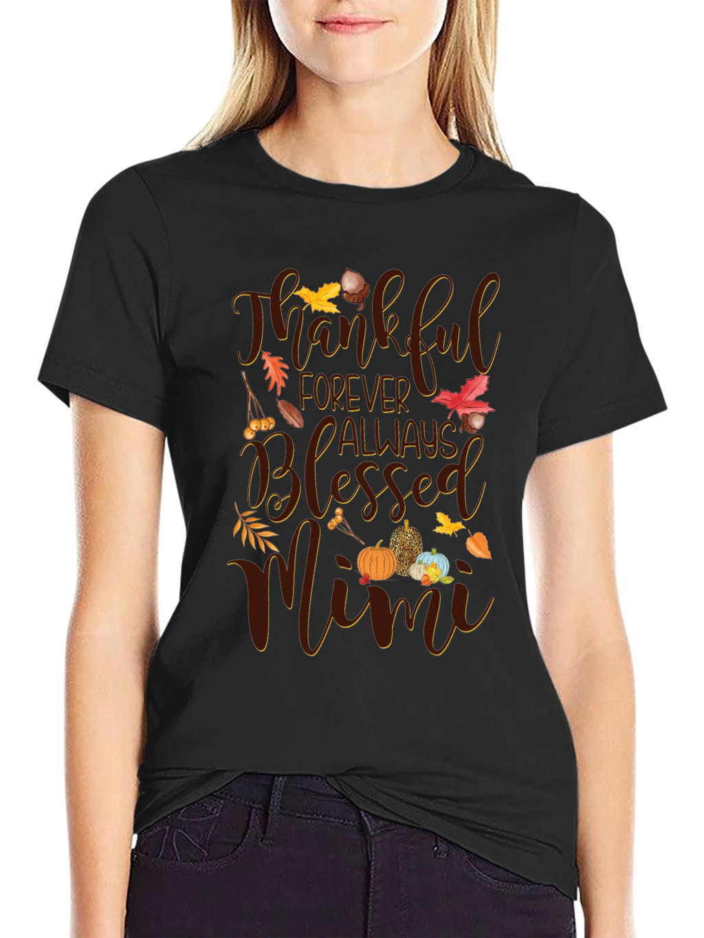 Thankful Mimi Fall Graphic T-Shirt