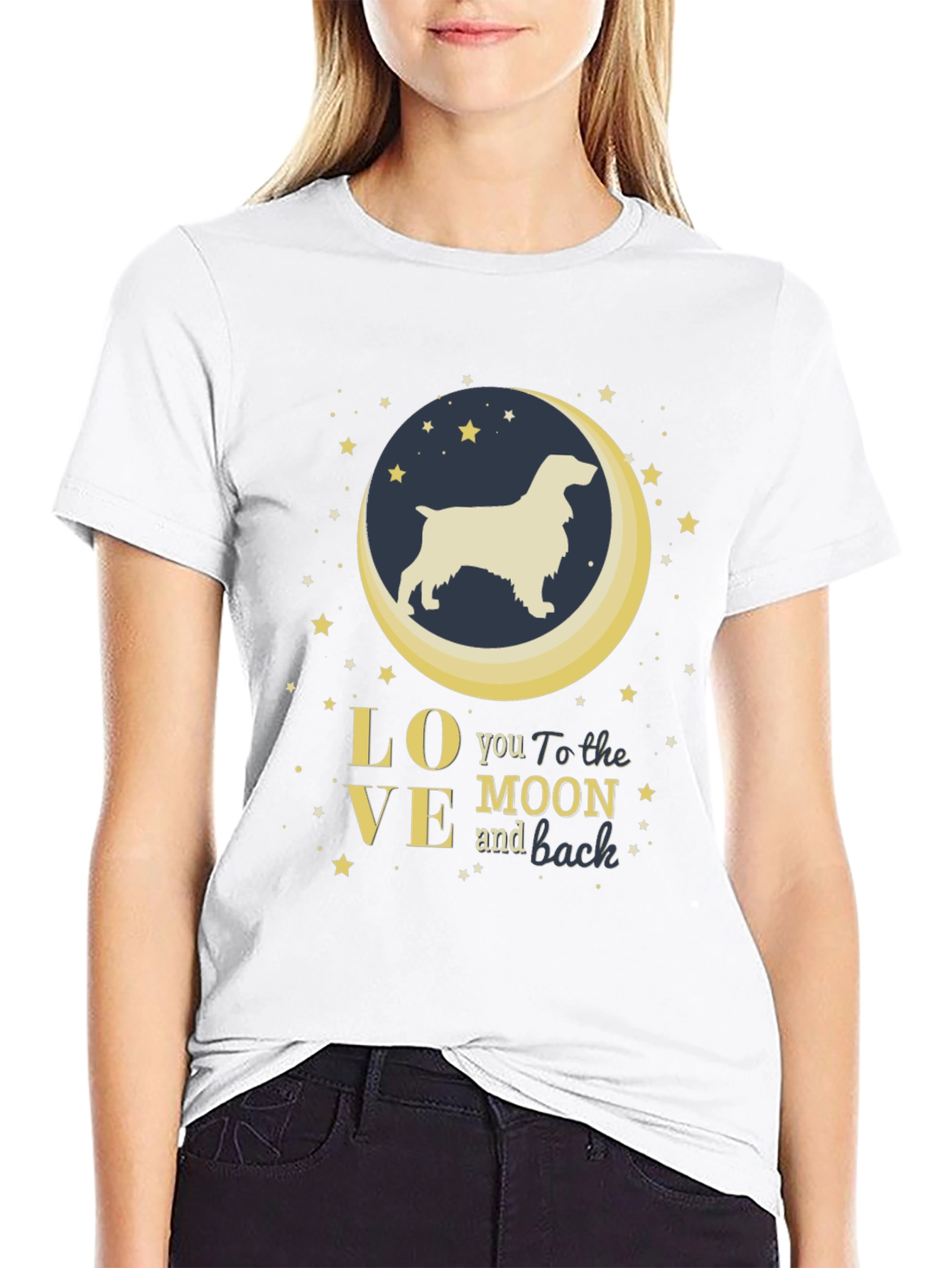 Love You To The Moon And Back Dog T-Shirt