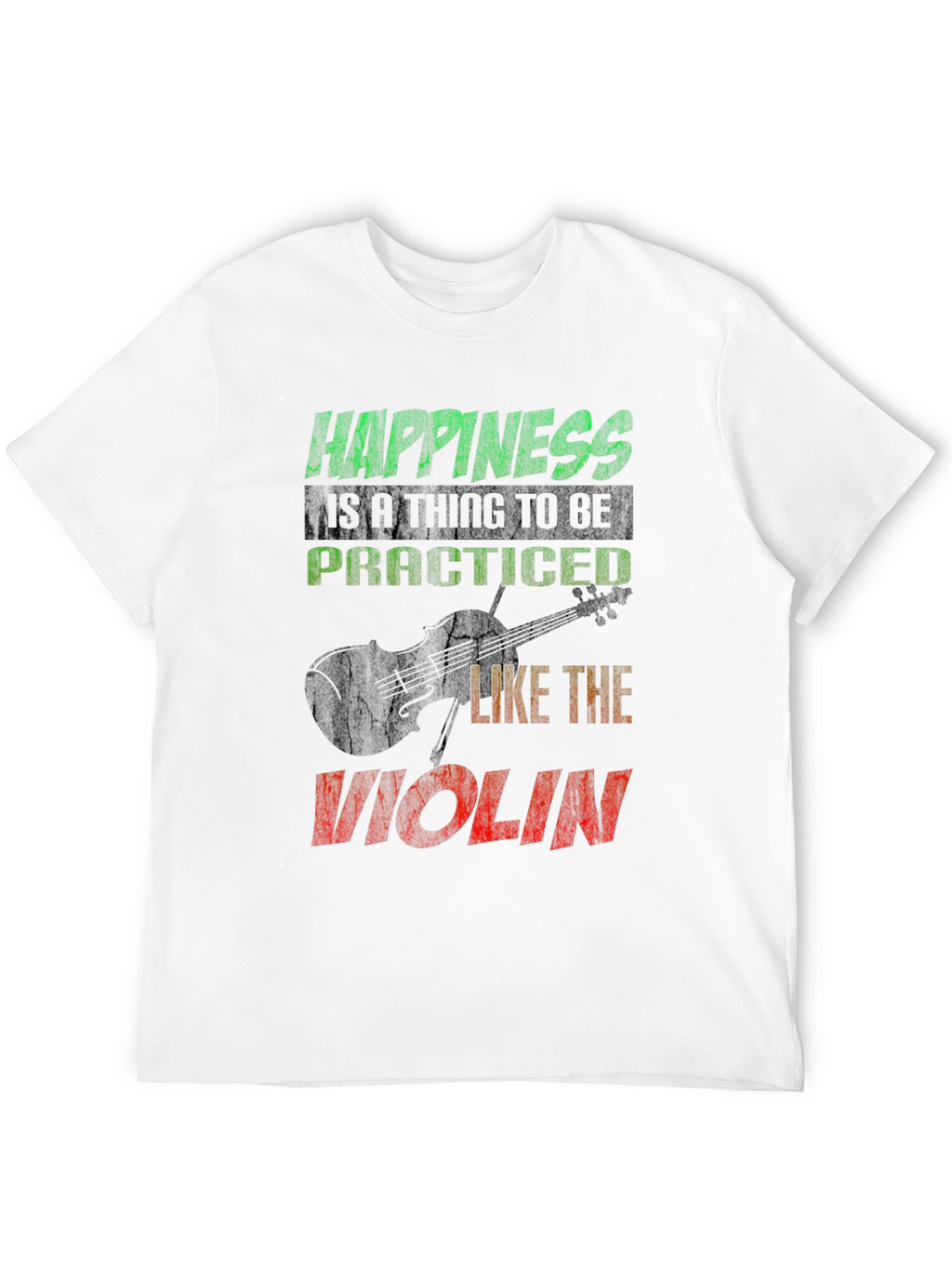 Happiness Violin T-Shirt - Music Lover Tee