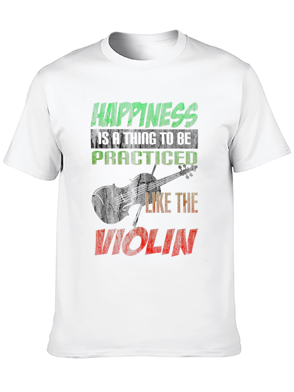 Happiness Violin T-Shirt - Music Lover Tee