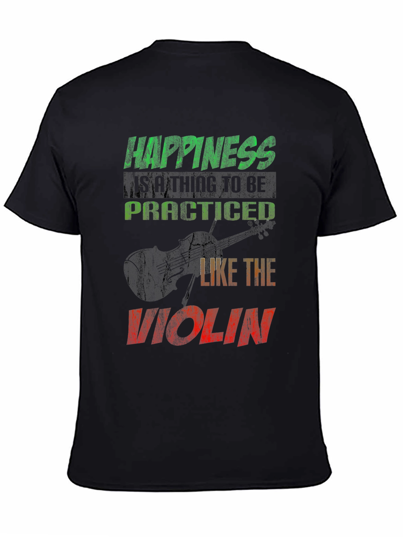 Happiness Violin T-Shirt - Music Lover Tee