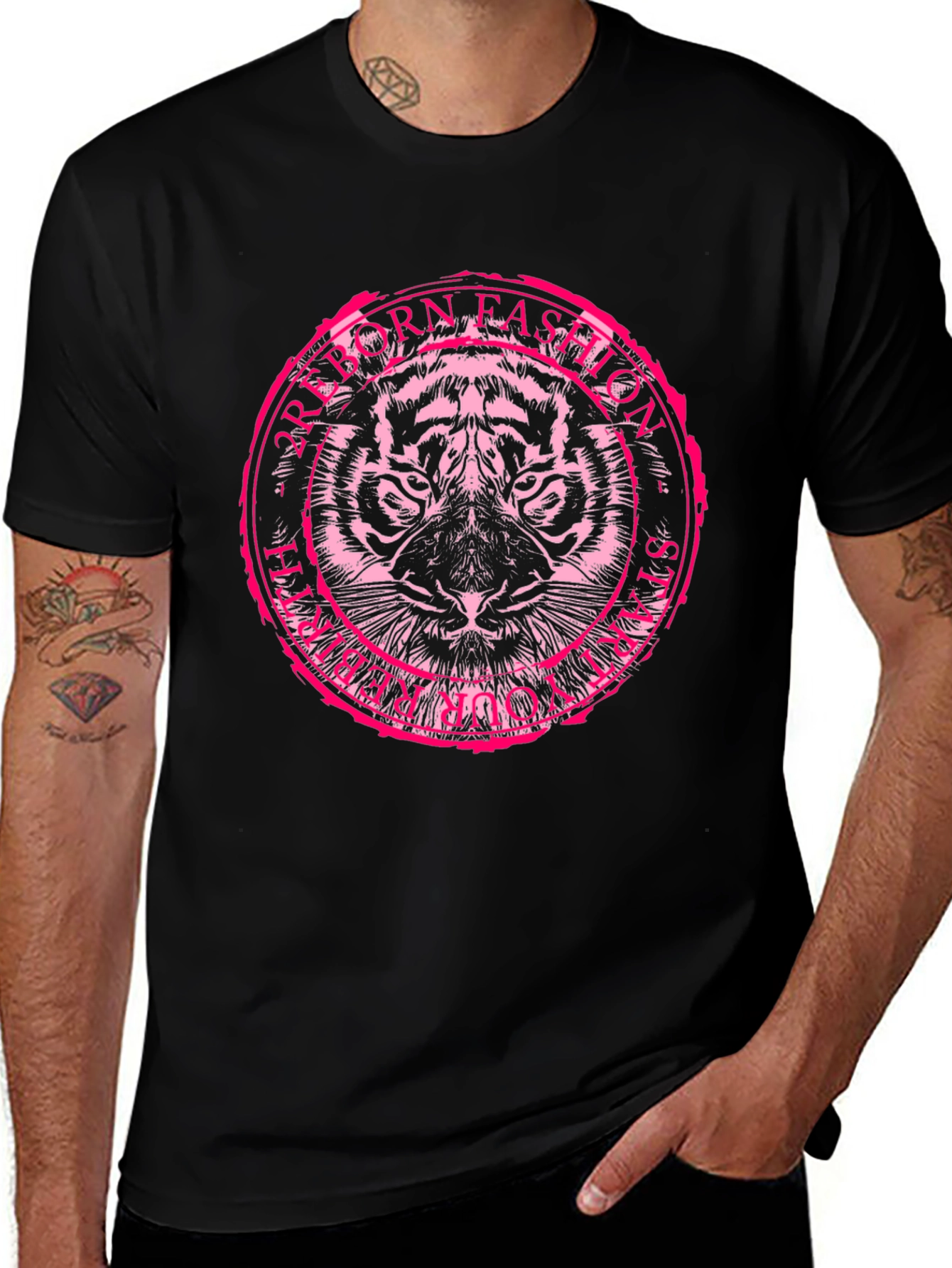 Black Tiger Fashion T-Shirt