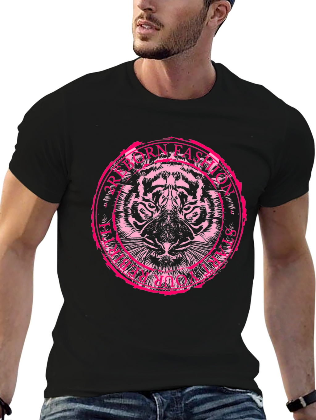 Black Tiger Fashion T-Shirt