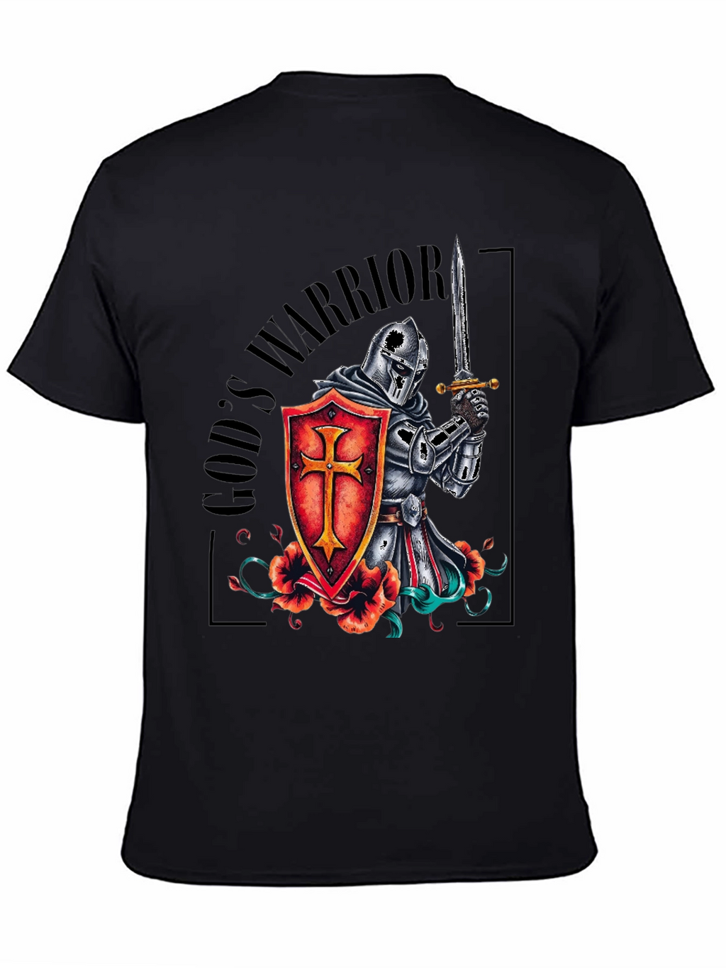 Gods Warrior Knight Templar T-Shirt