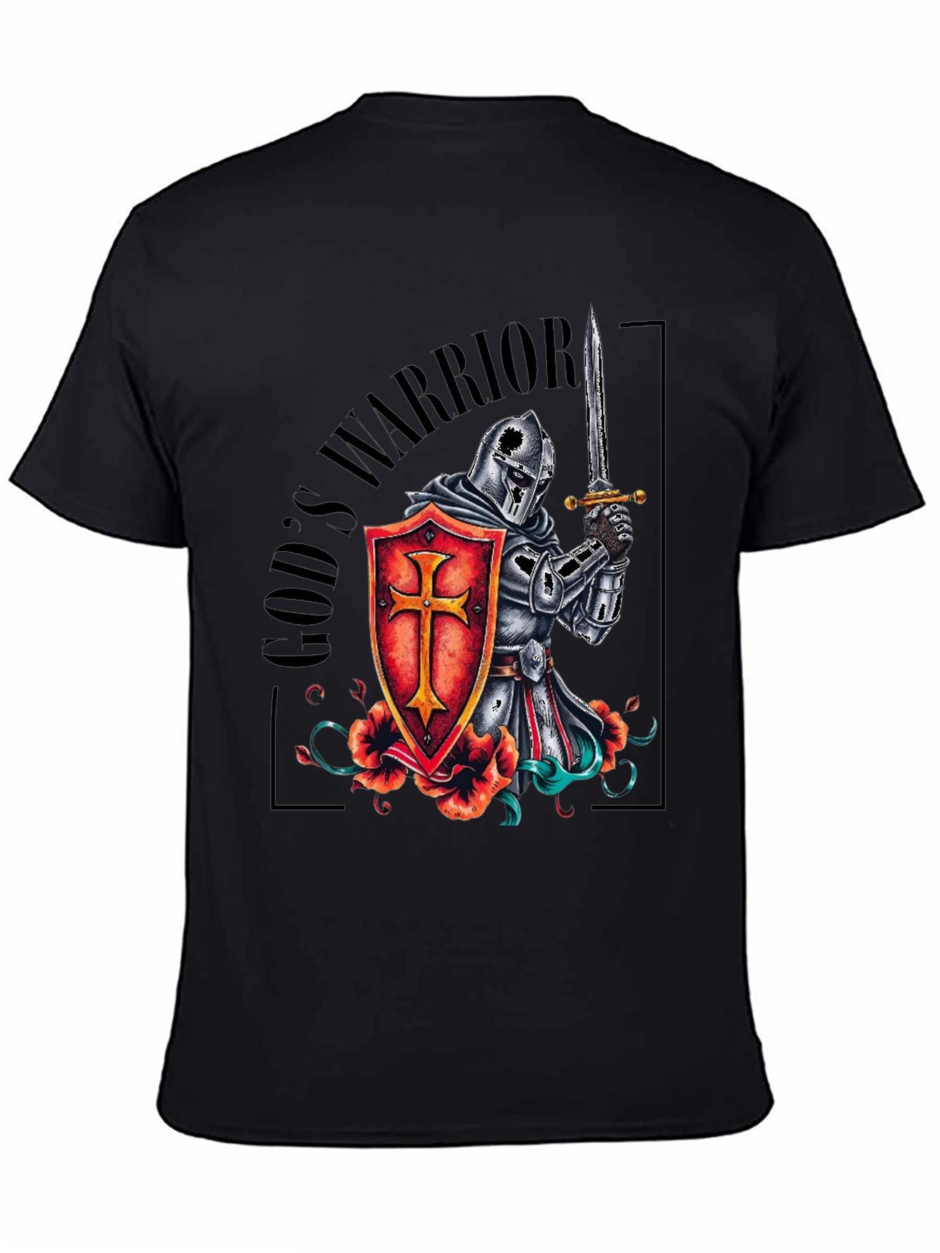 Gods Warrior Knight Templar T-Shirt
