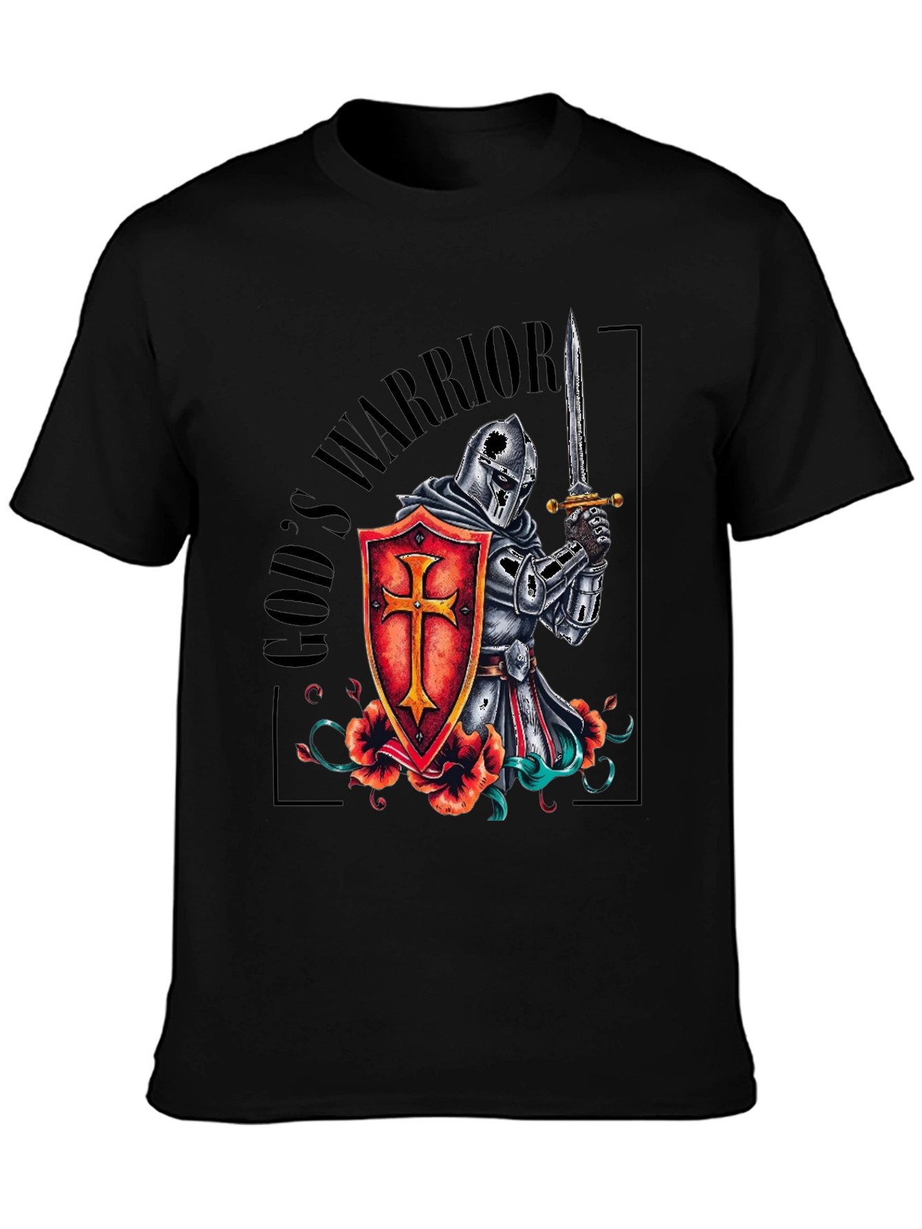 Gods Warrior Knight Templar T-Shirt