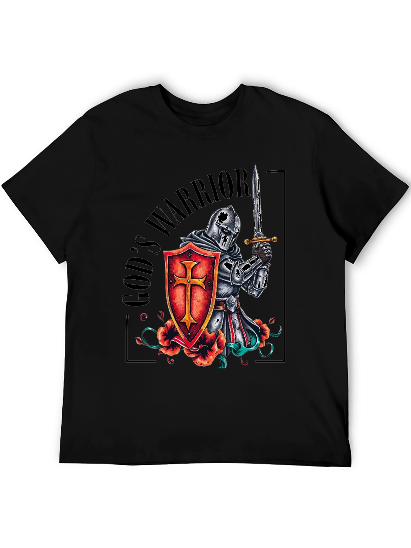 Gods Warrior Knight Templar T-Shirt
