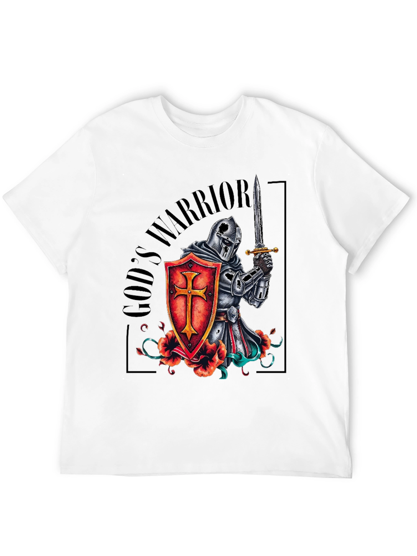Gods Warrior Knight Templar T-Shirt
