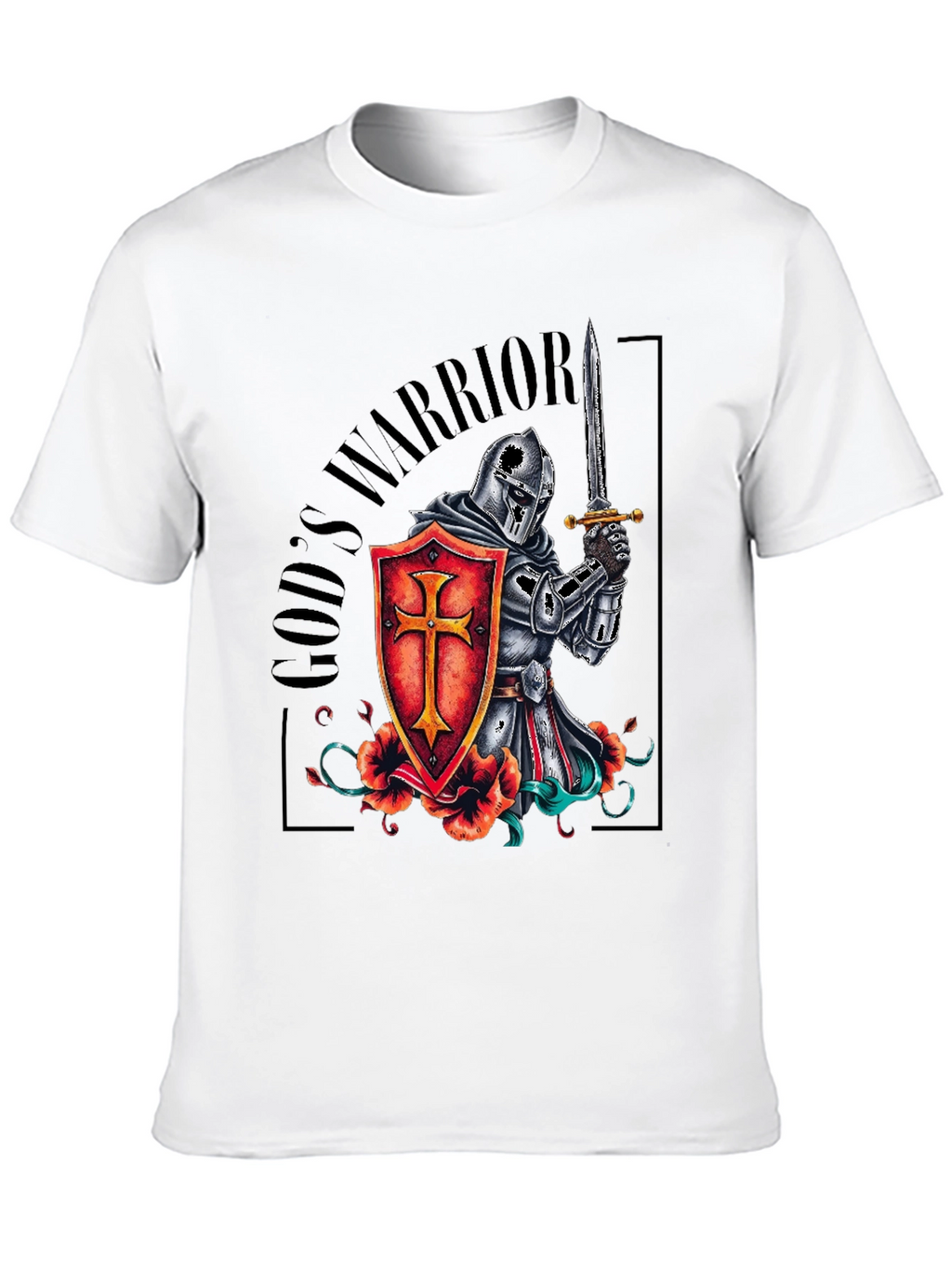Gods Warrior Knight Templar T-Shirt