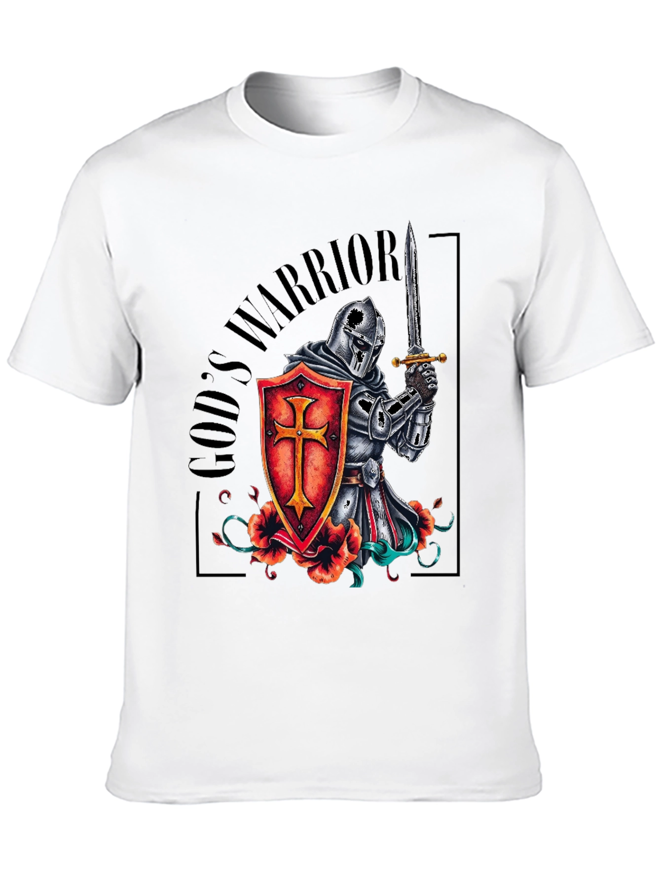 Gods Warrior Knight Templar T-Shirt