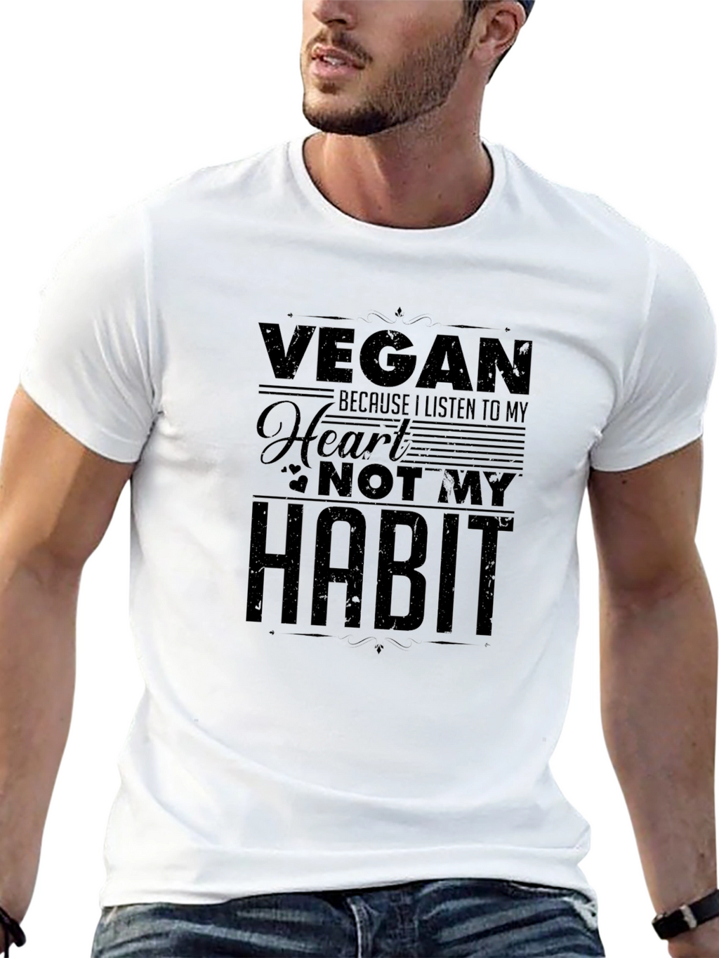 Vegan Heart Habit T-Shirt