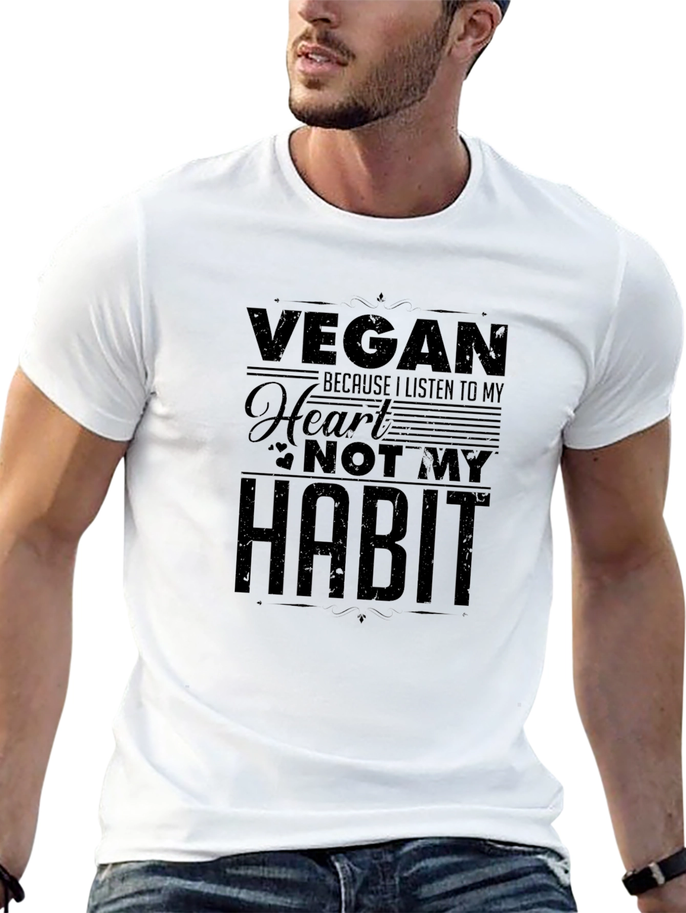 Vegan Heart Habit T-Shirt