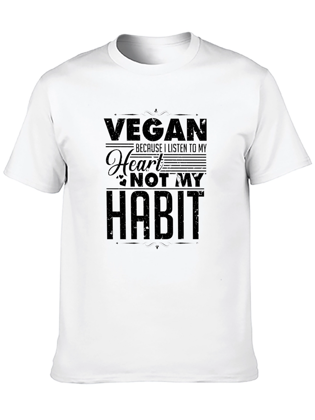 Vegan Heart Habit T-Shirt