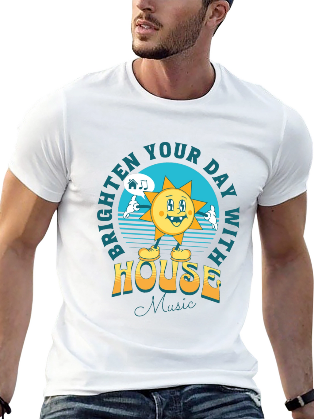 Brighten Your Day House Music T-Shirt