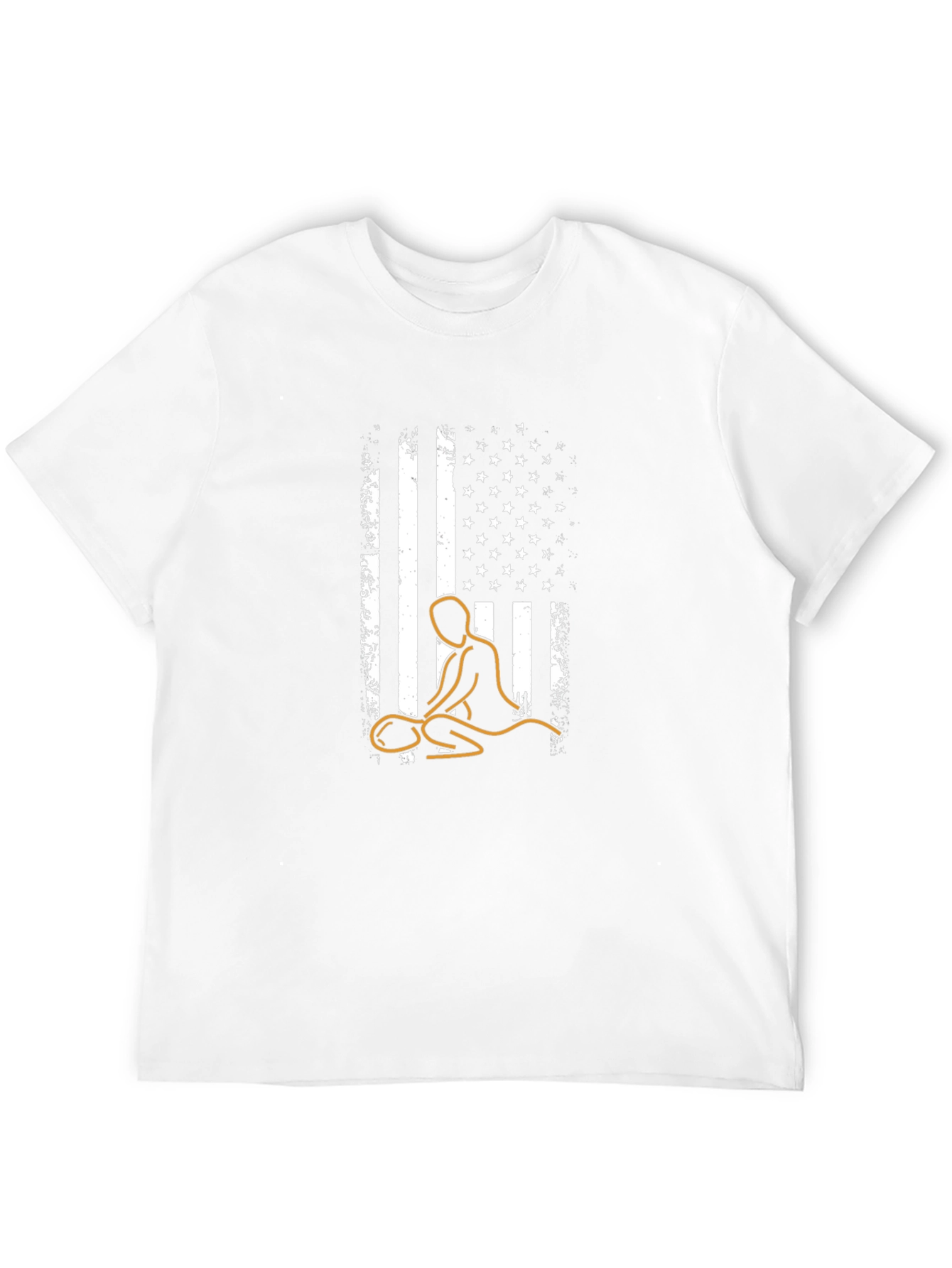Massage Therapy USA Flag Graphic Tee