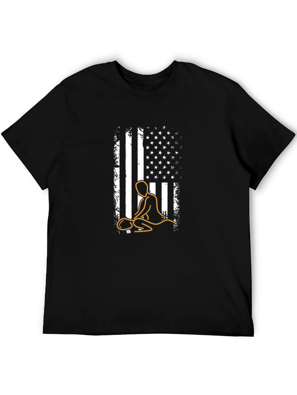 Massage Therapy USA Flag Graphic Tee