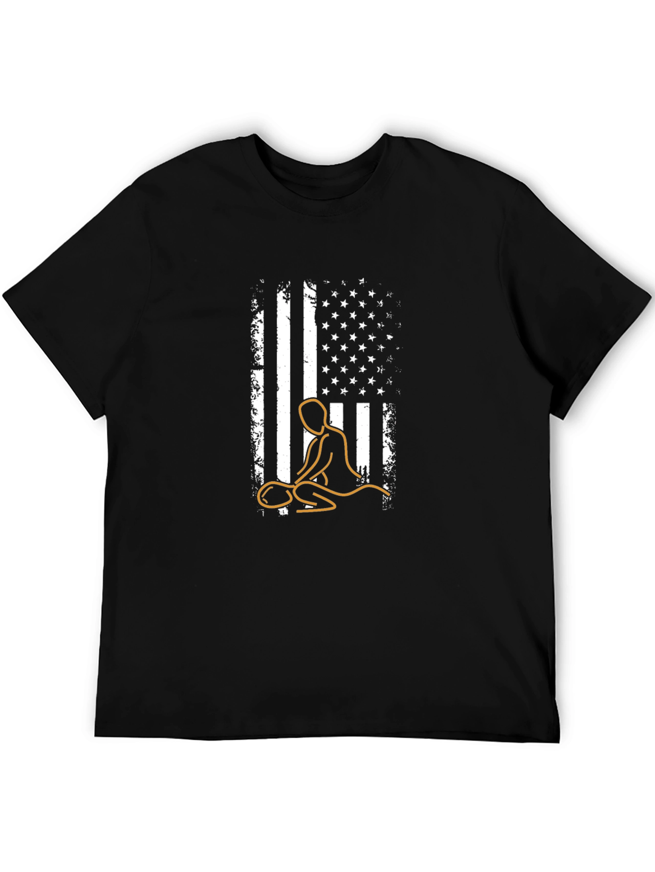 Massage Therapy USA Flag Graphic Tee