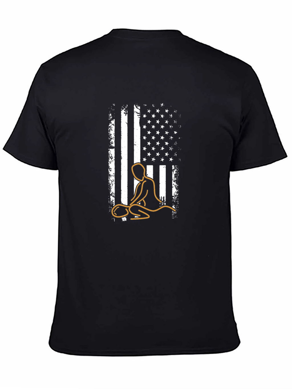 Massage Therapy USA Flag Graphic Tee