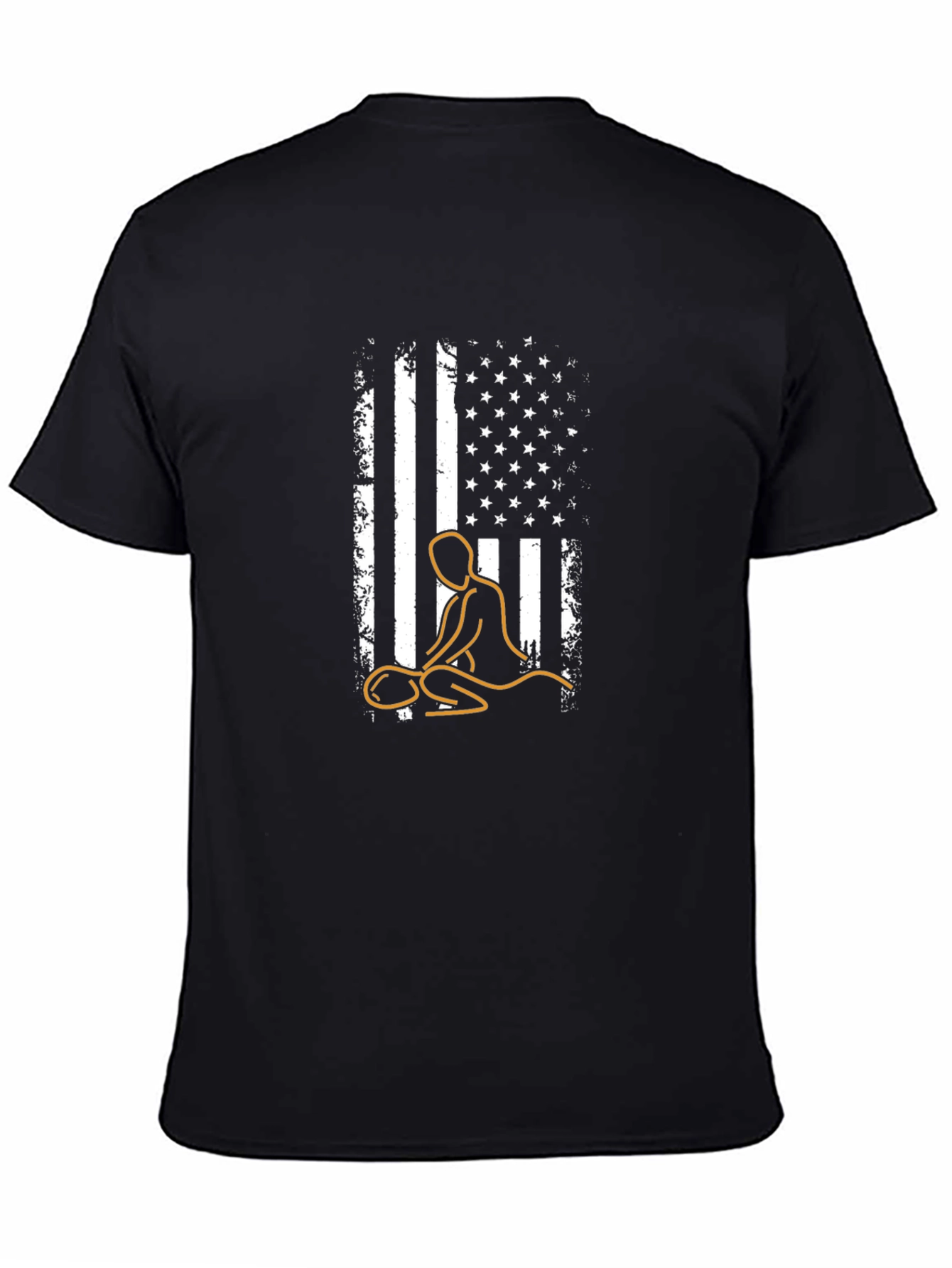 Massage Therapy USA Flag Graphic Tee