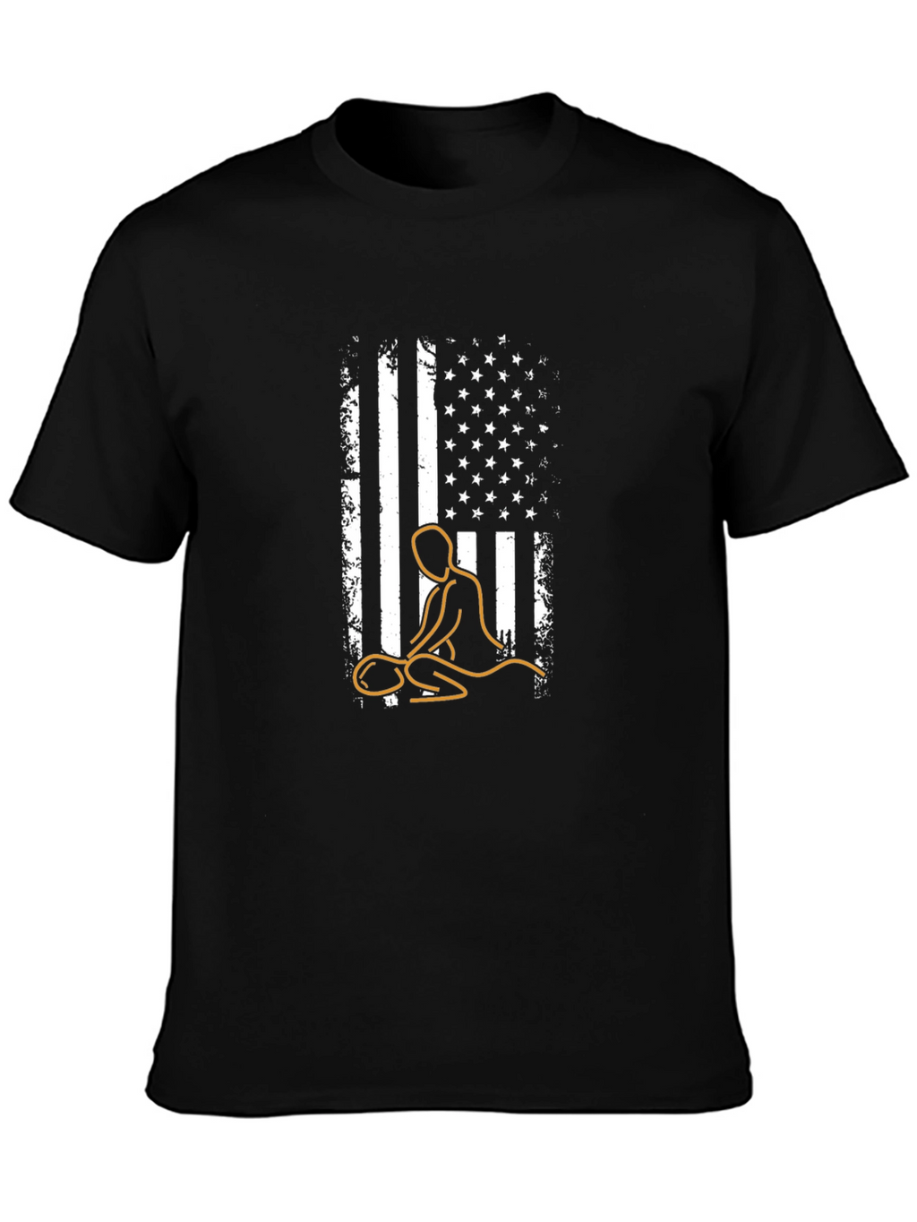 Massage Therapy USA Flag Graphic Tee