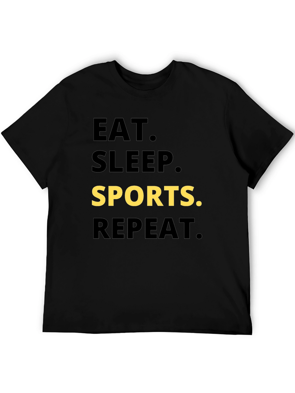 Eat Sleep Sports Repeat Graphic Tee