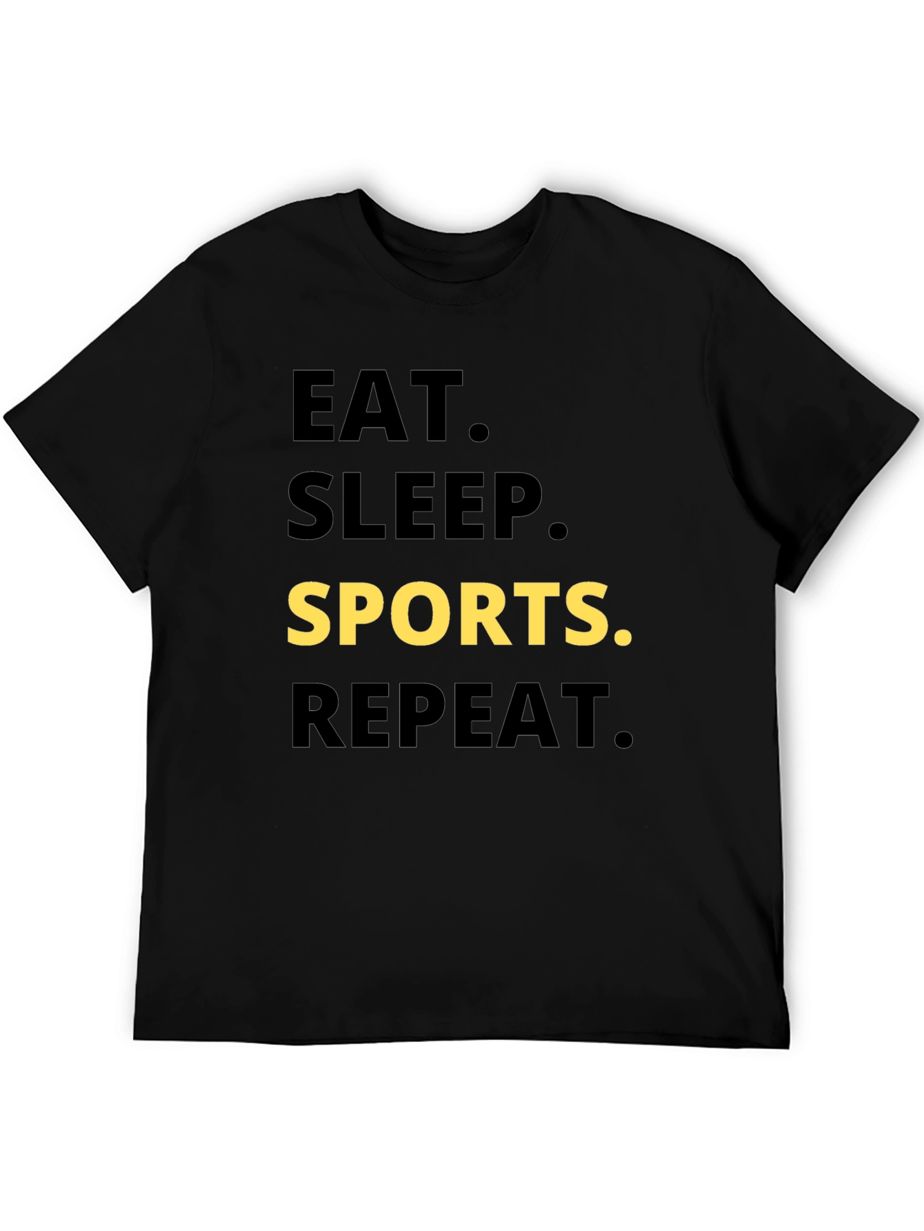 Eat Sleep Sports Repeat Graphic Tee