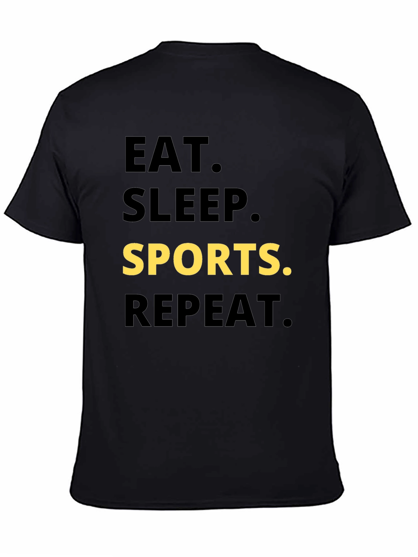 Eat Sleep Sports Repeat Graphic Tee