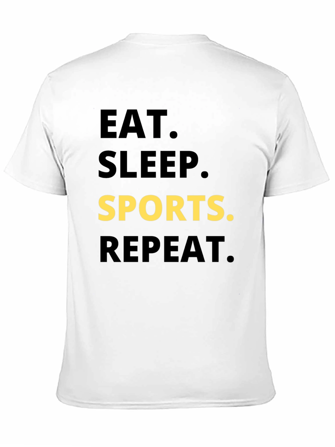 Eat Sleep Sports Repeat Graphic Tee