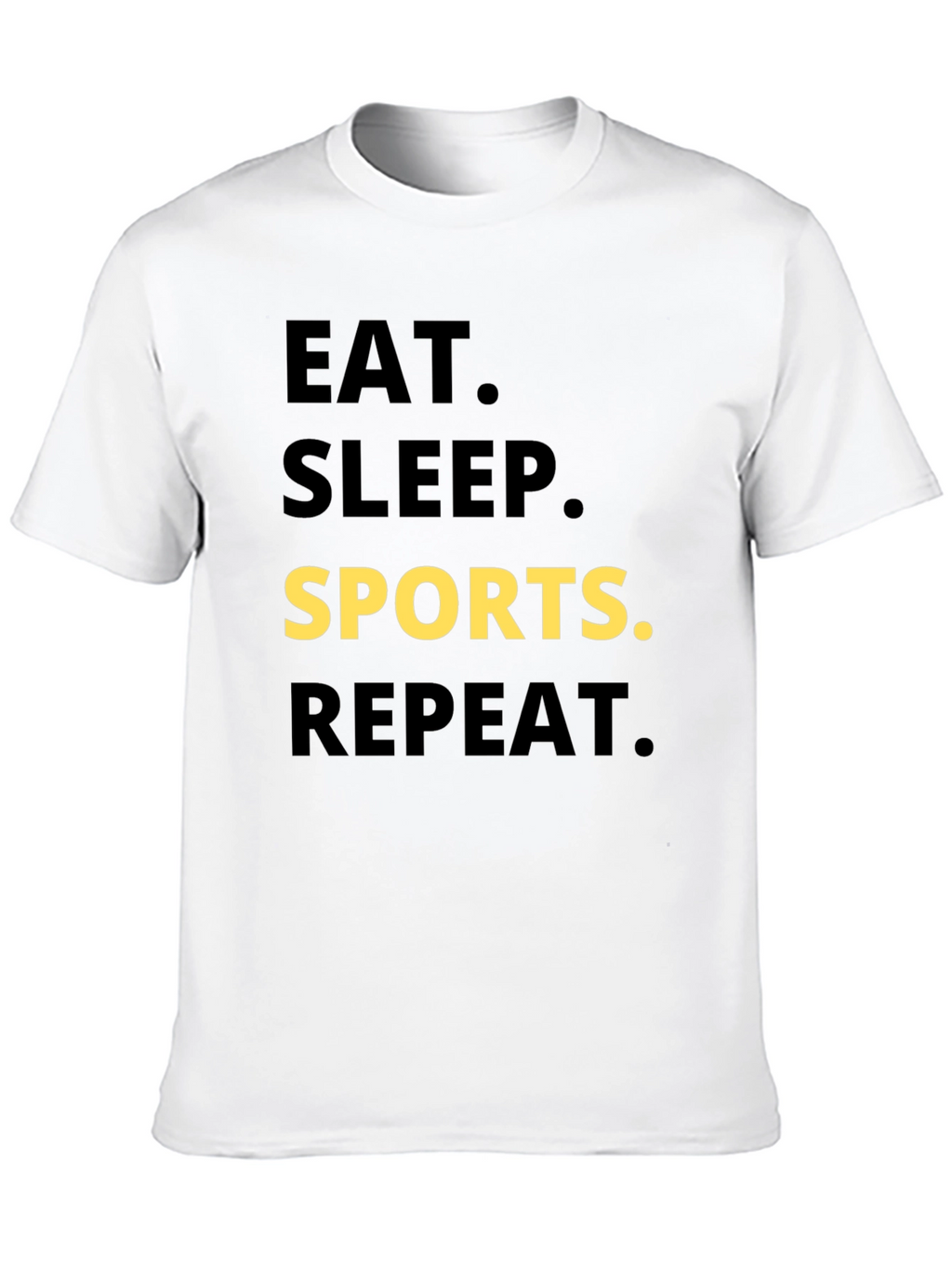 Eat Sleep Sports Repeat Graphic Tee
