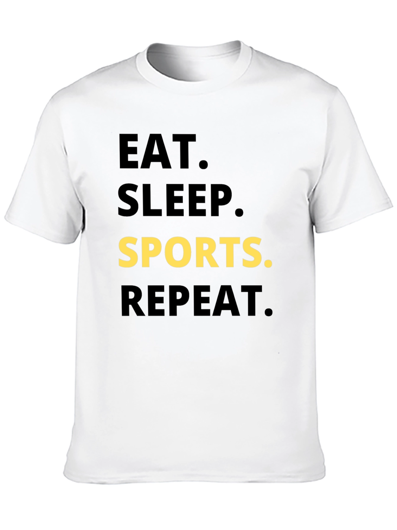 Eat Sleep Sports Repeat Graphic Tee