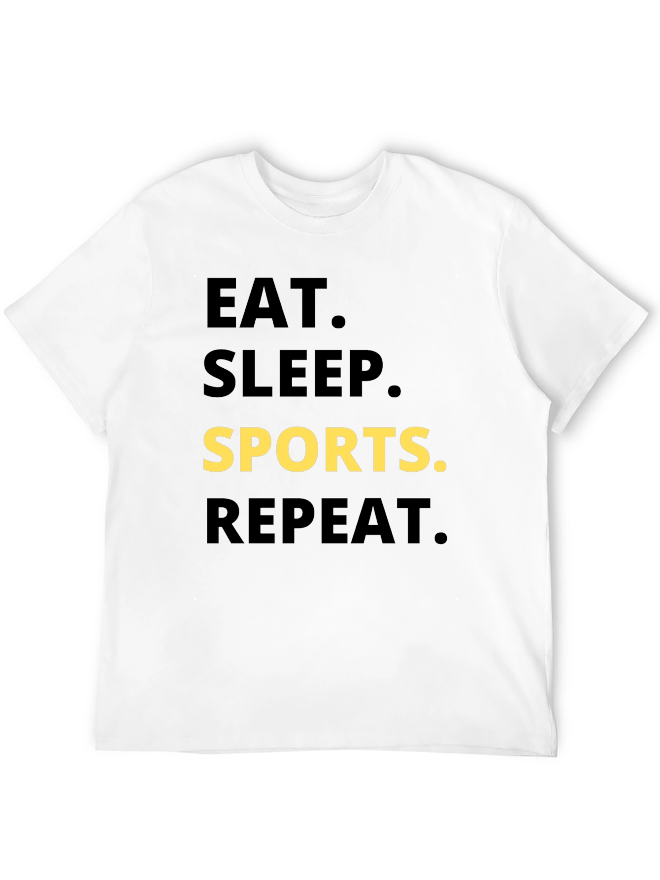 Eat Sleep Sports Repeat Graphic Tee