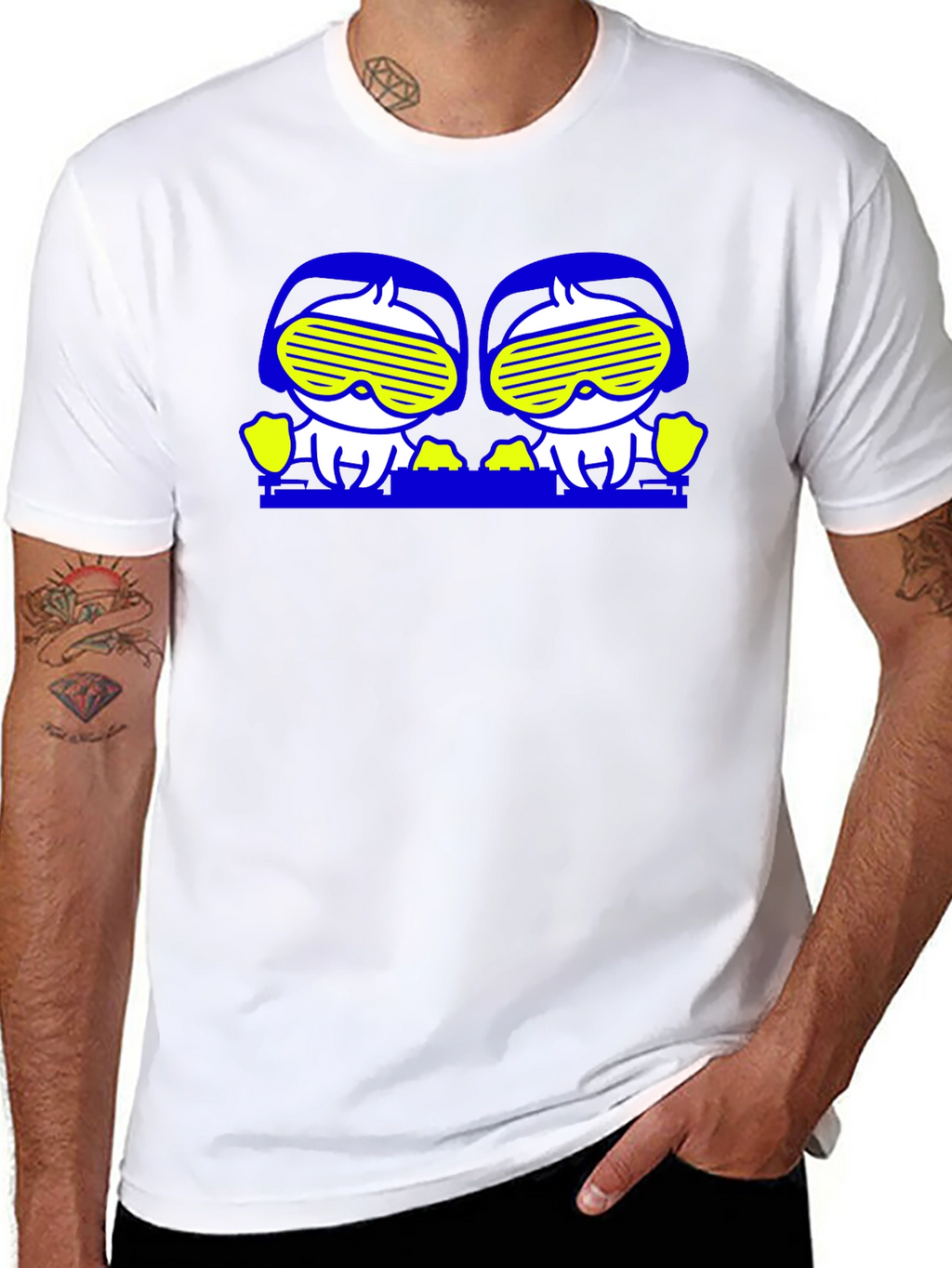 Funky Graphic T-Shirt with Cartoon Character