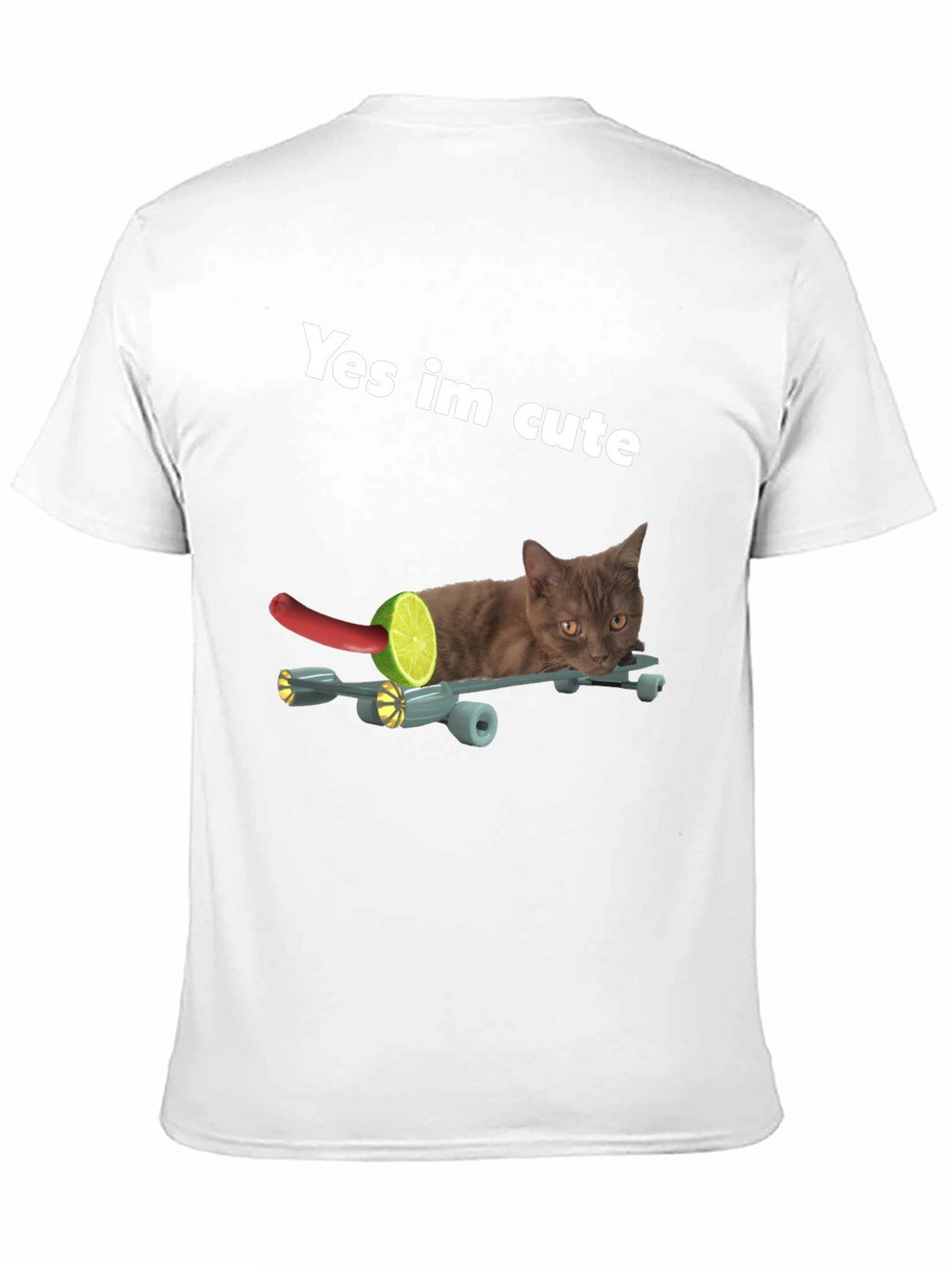 Funny Cat Yes Im Cute Graphic Tee
