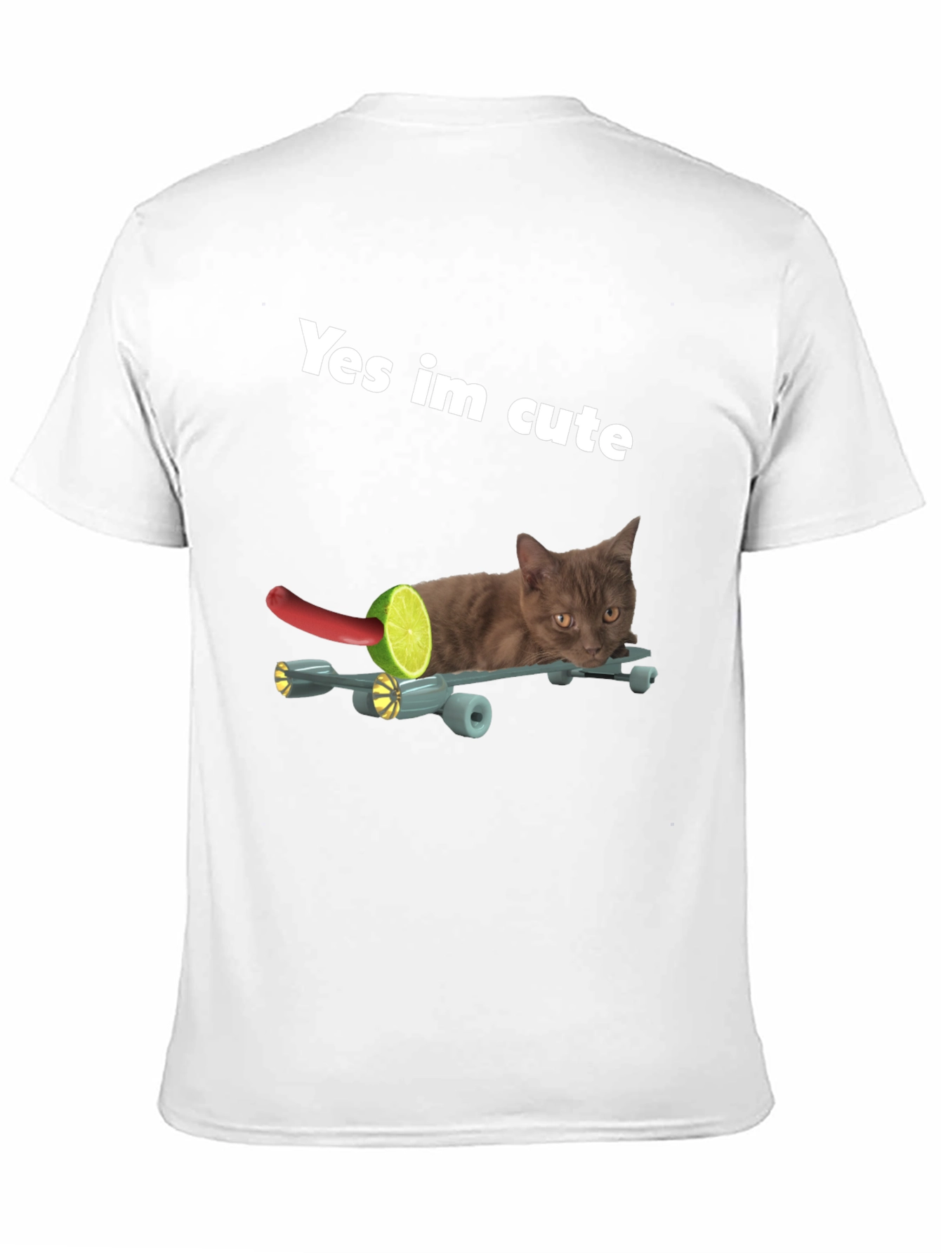 Funny Cat Yes Im Cute Graphic Tee