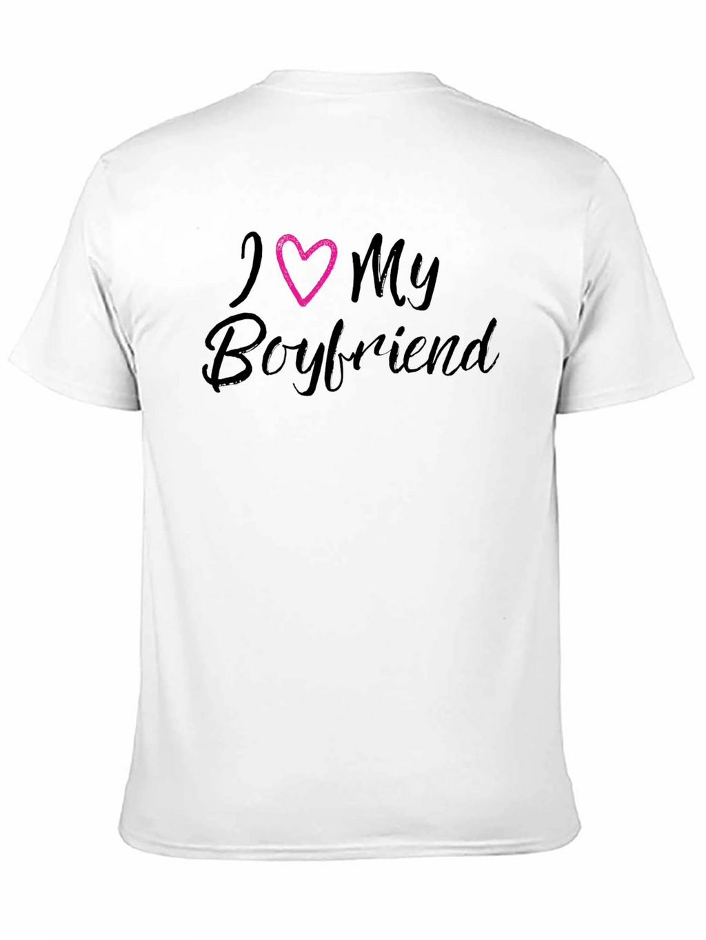 I Heart My Boyfriend Black T-Shirt