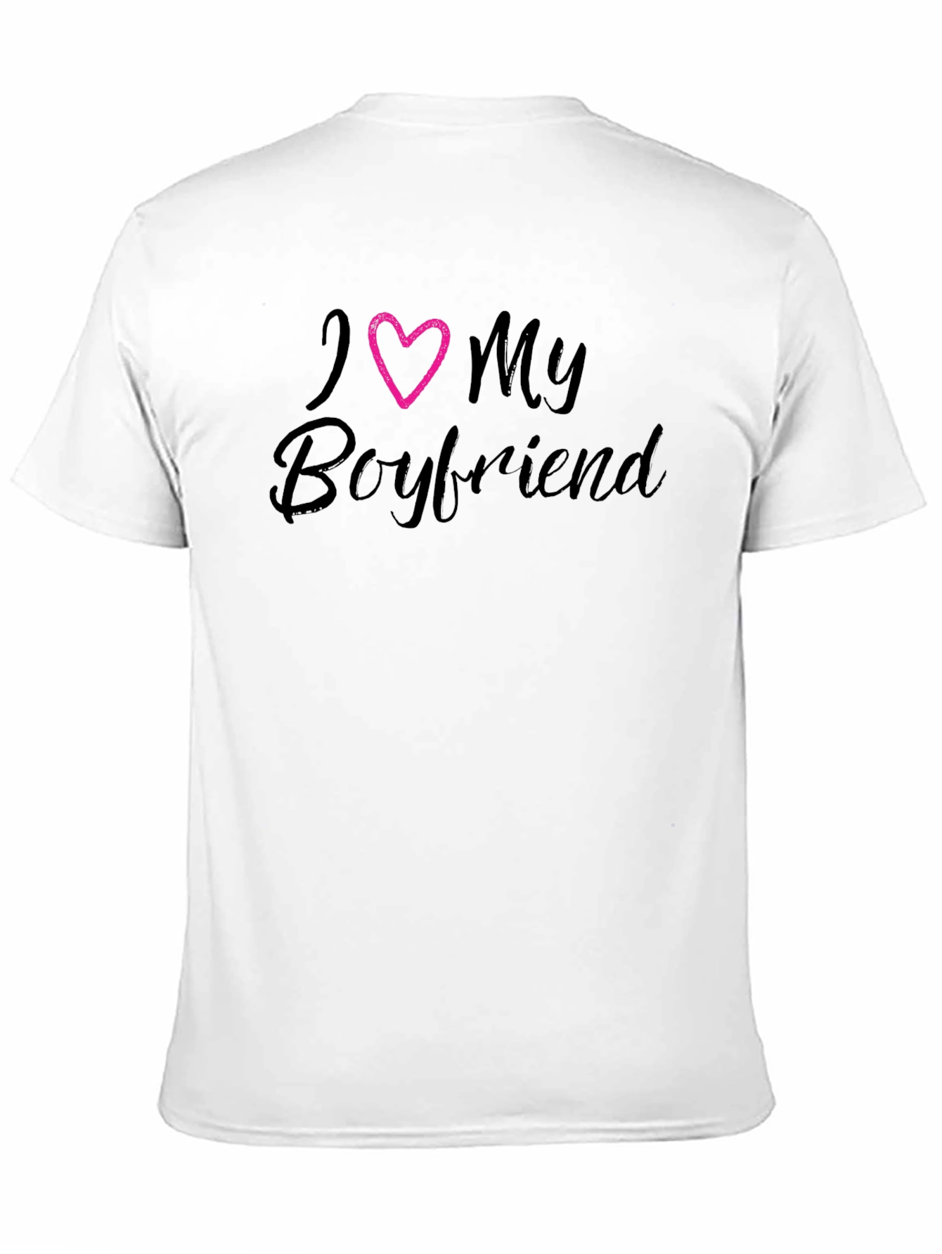I Heart My Boyfriend Black T-Shirt