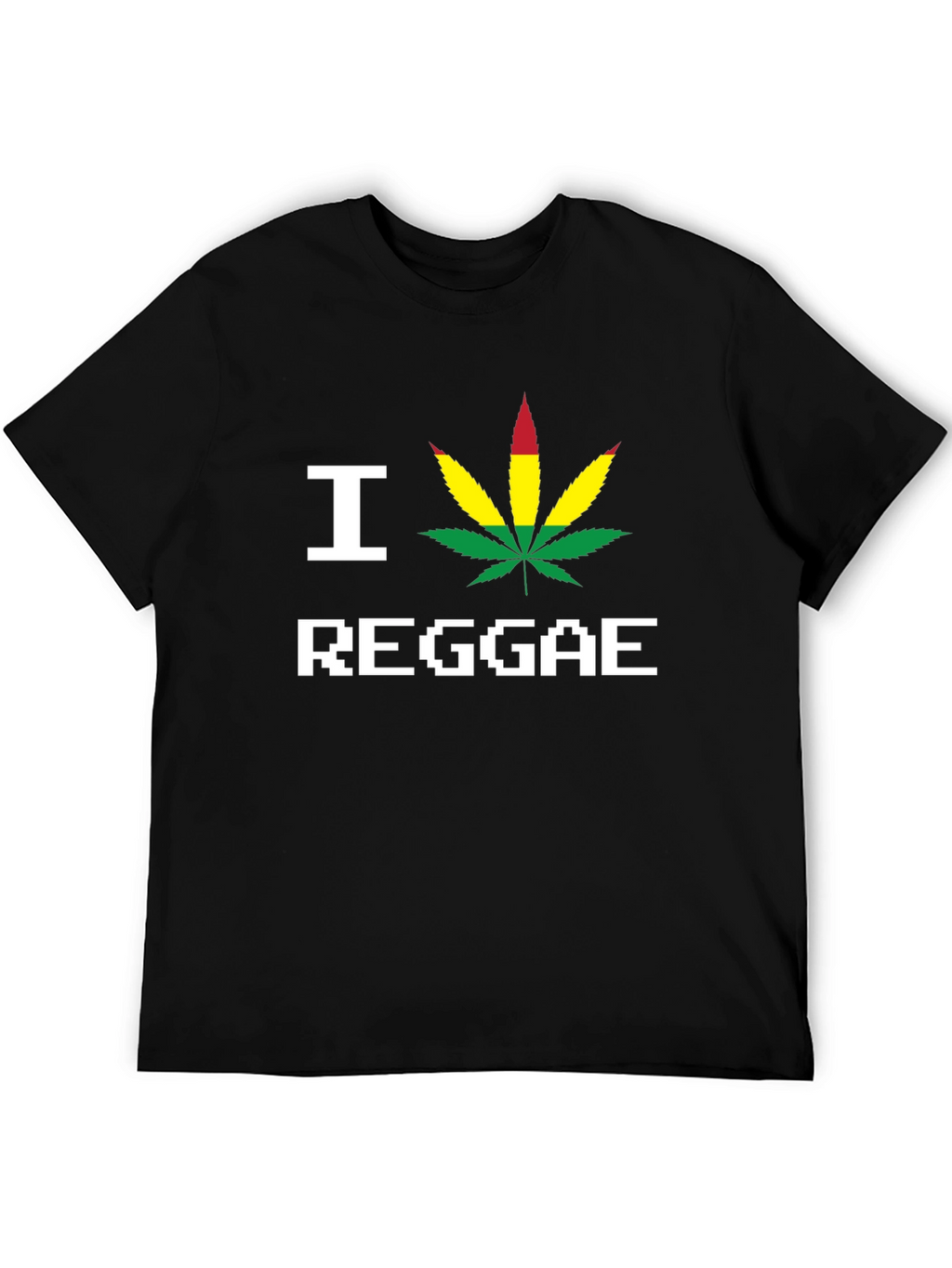I Love Reggae Black T-Shirt