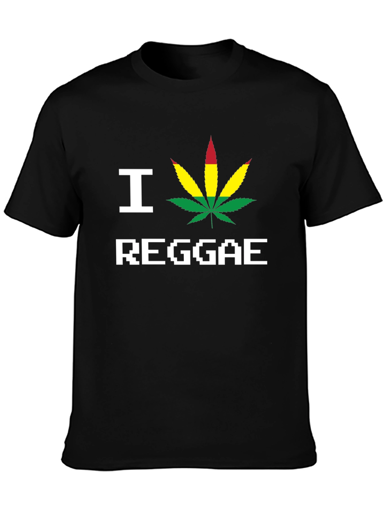 I Love Reggae Black T-Shirt