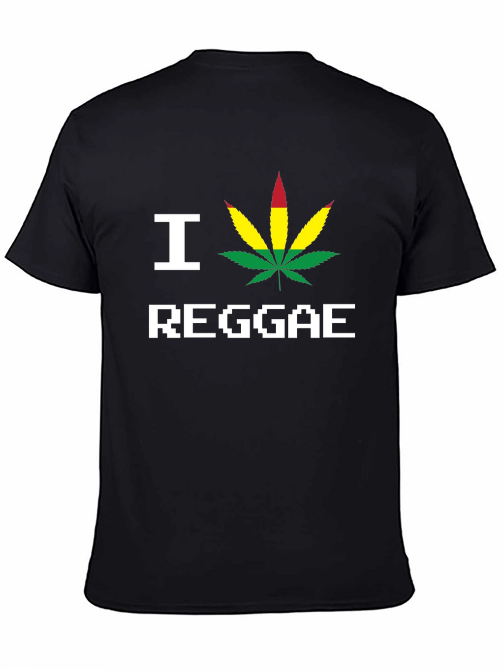 I Love Reggae Black T-Shirt