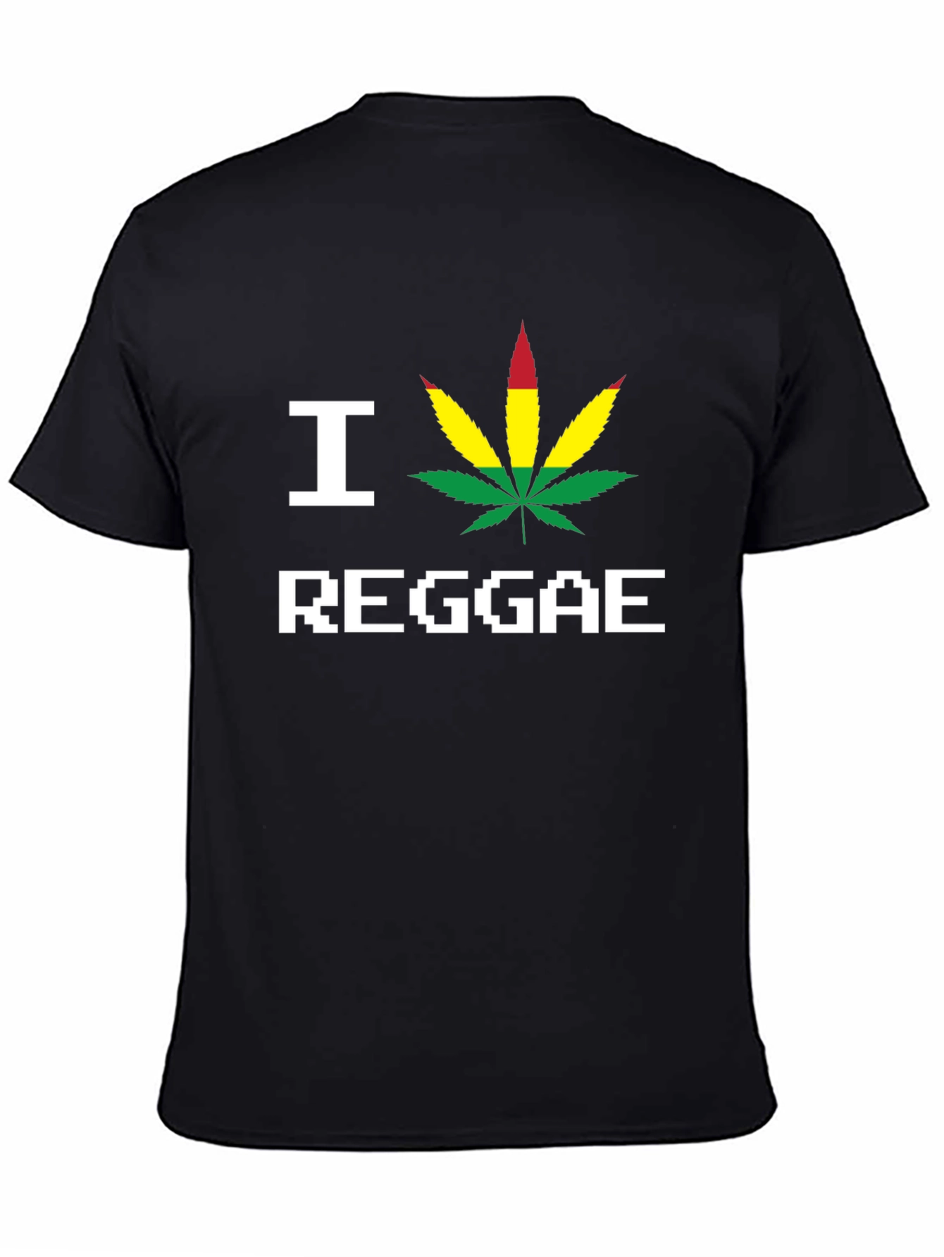 I Love Reggae Black T-Shirt