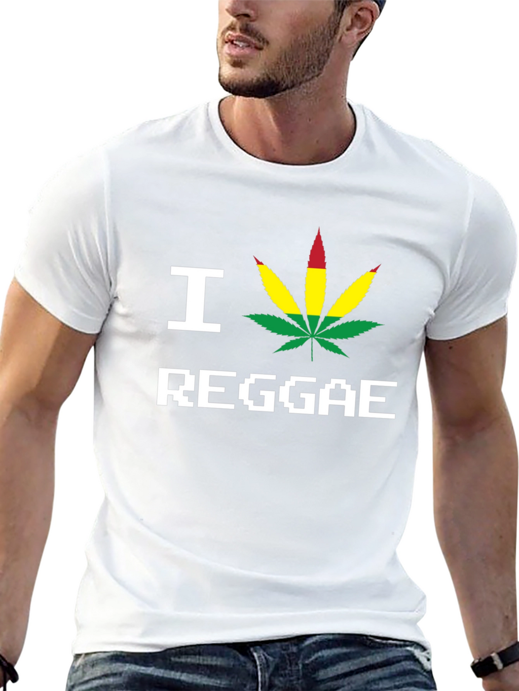 I Love Reggae Black T-Shirt