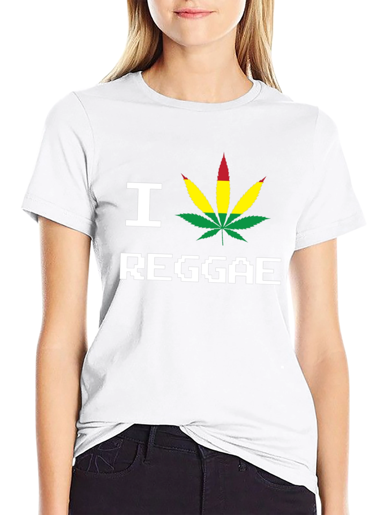 I Love Reggae Black T-Shirt