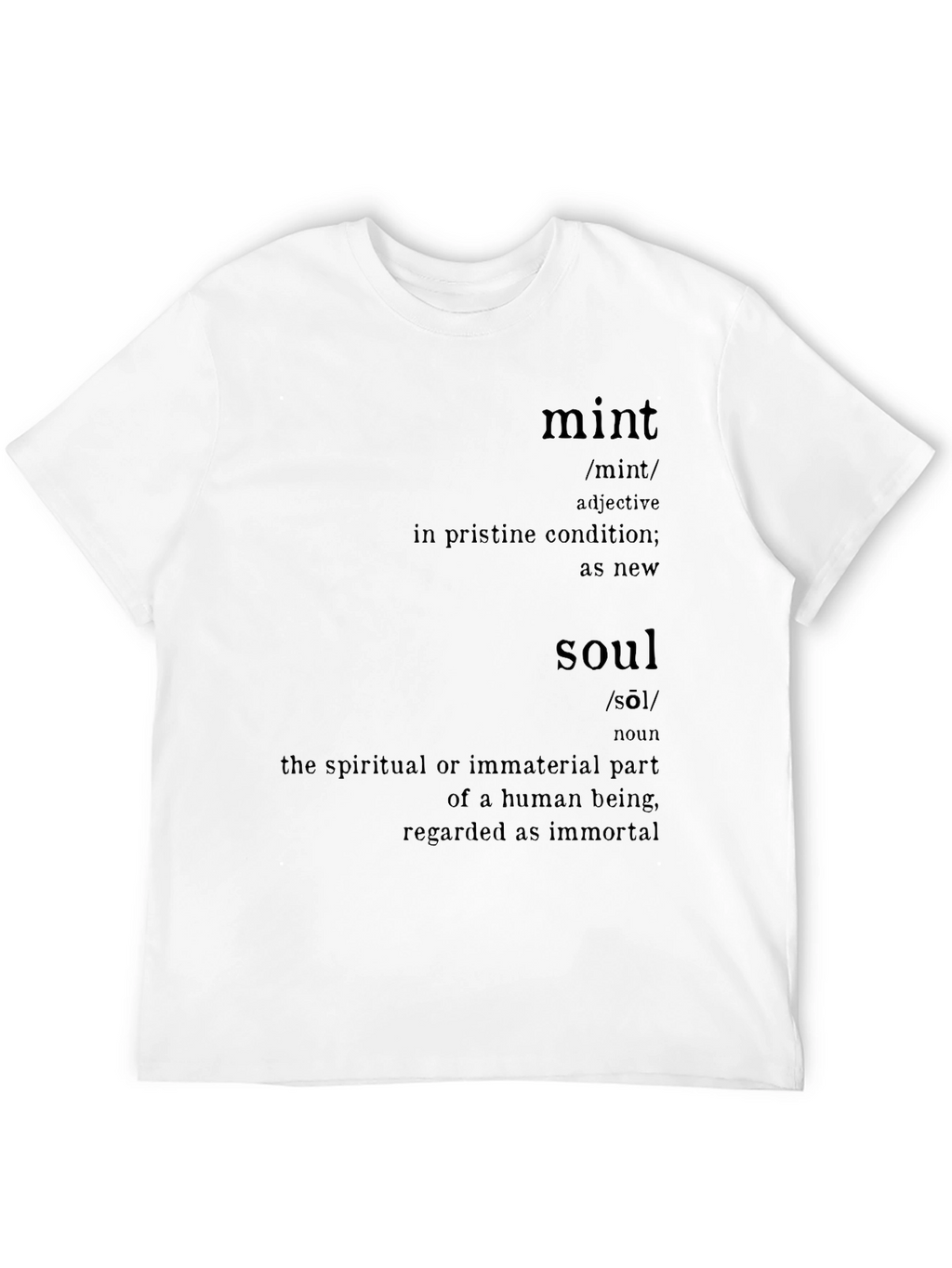 Mint Soul Definition Graphic T-Shirt