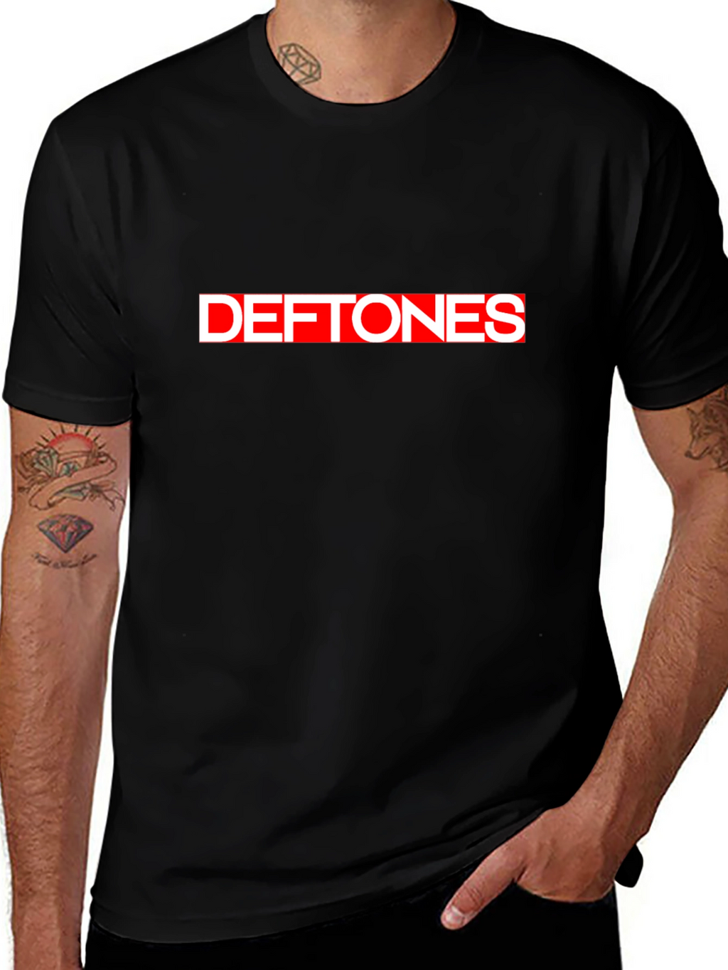 Deftones Graphic Print Mens T-Shirt