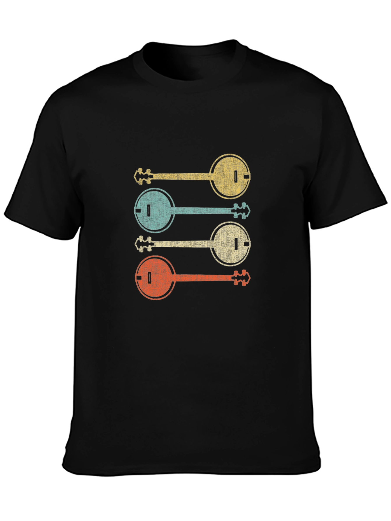 Retro Banjo T-Shirt - Vintage Musical Instrument Tee