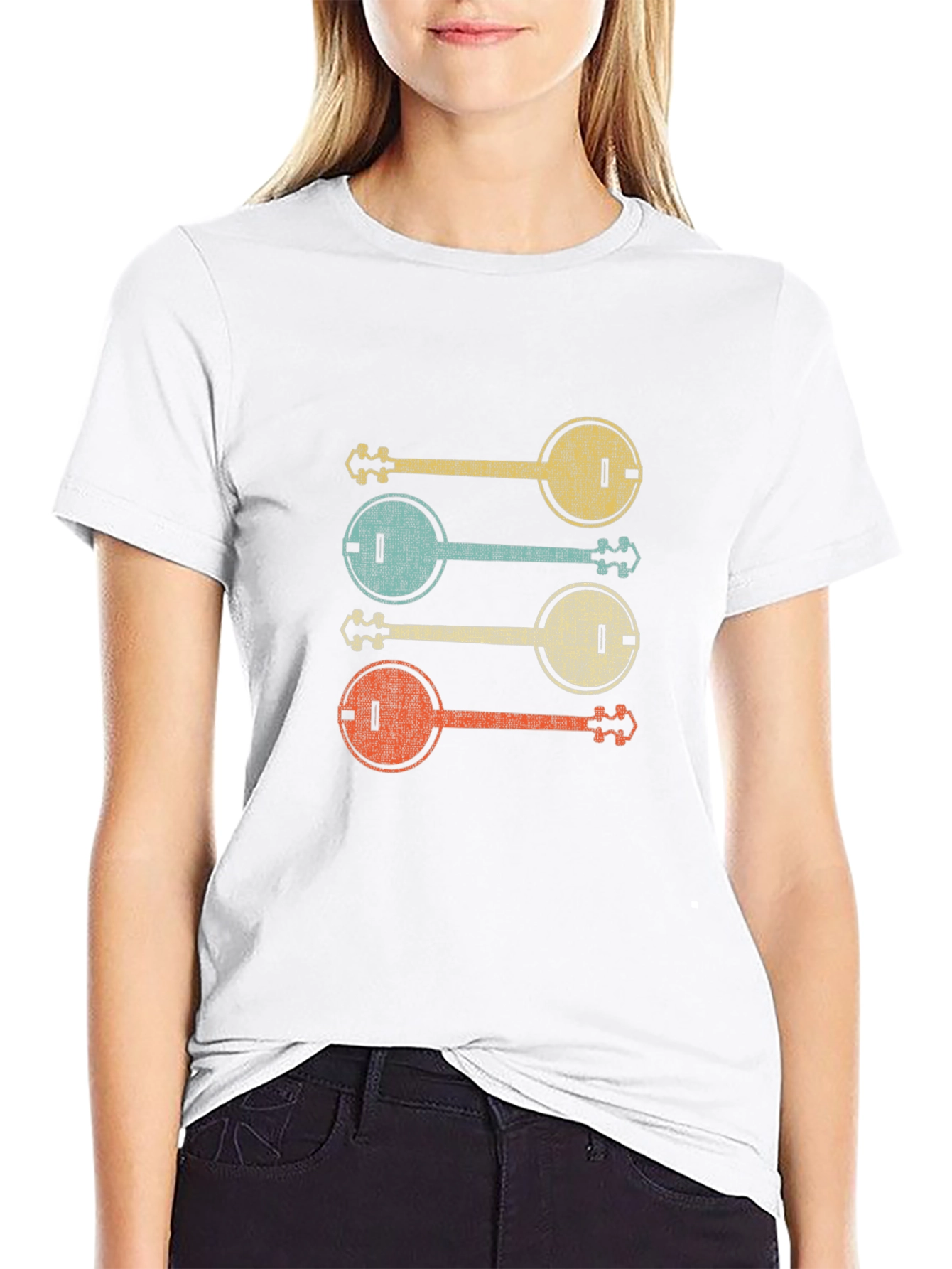 Retro Banjo T-Shirt - Vintage Musical Instrument Tee