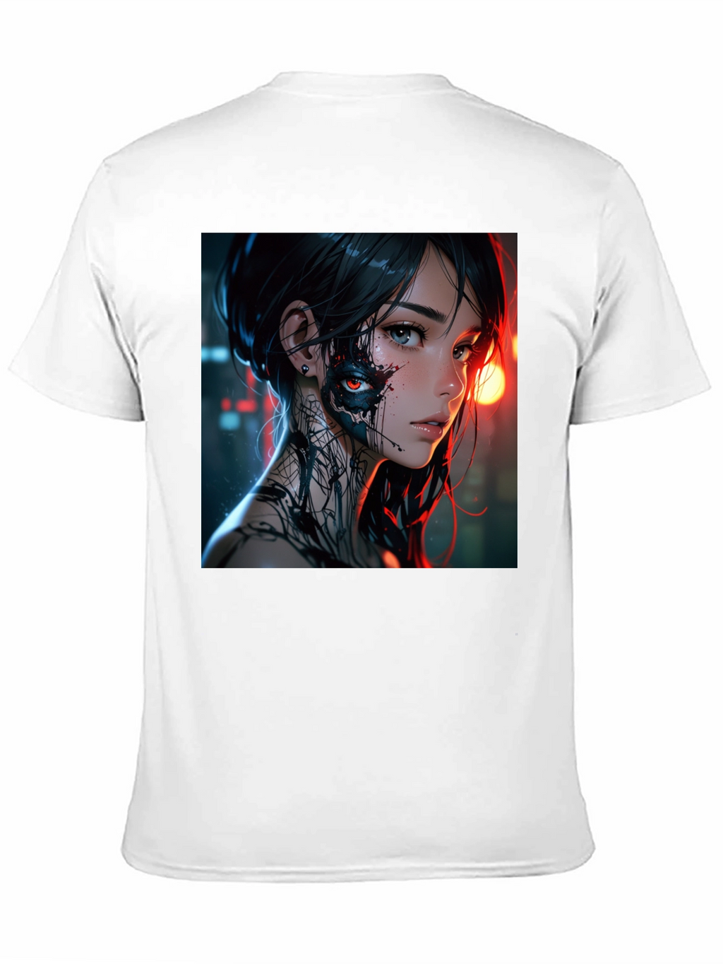 Cyberpunk Anime Girl Graphic T-Shirt