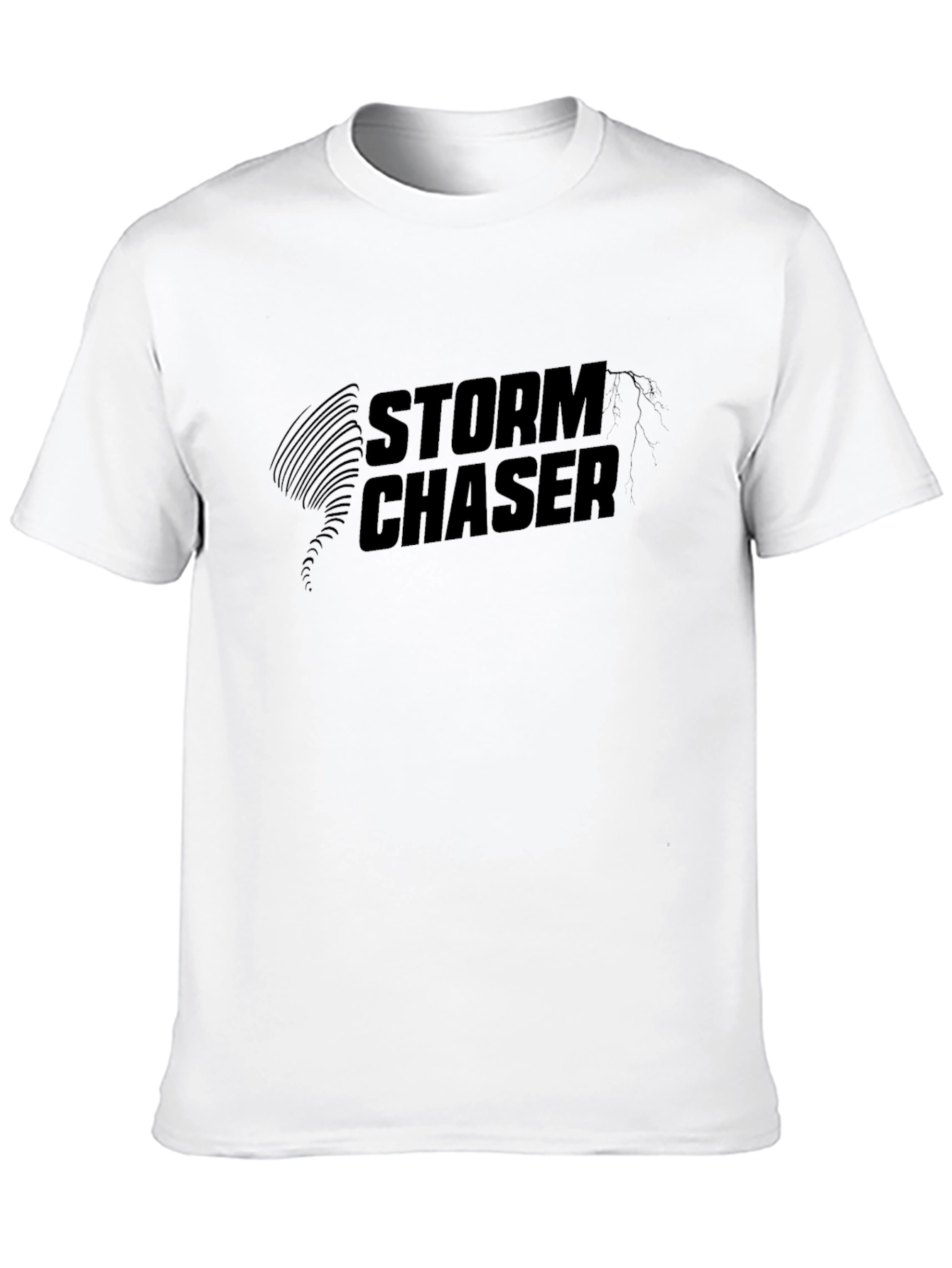 Storm Chaser Graphic Tee - Black Cotton Comfort